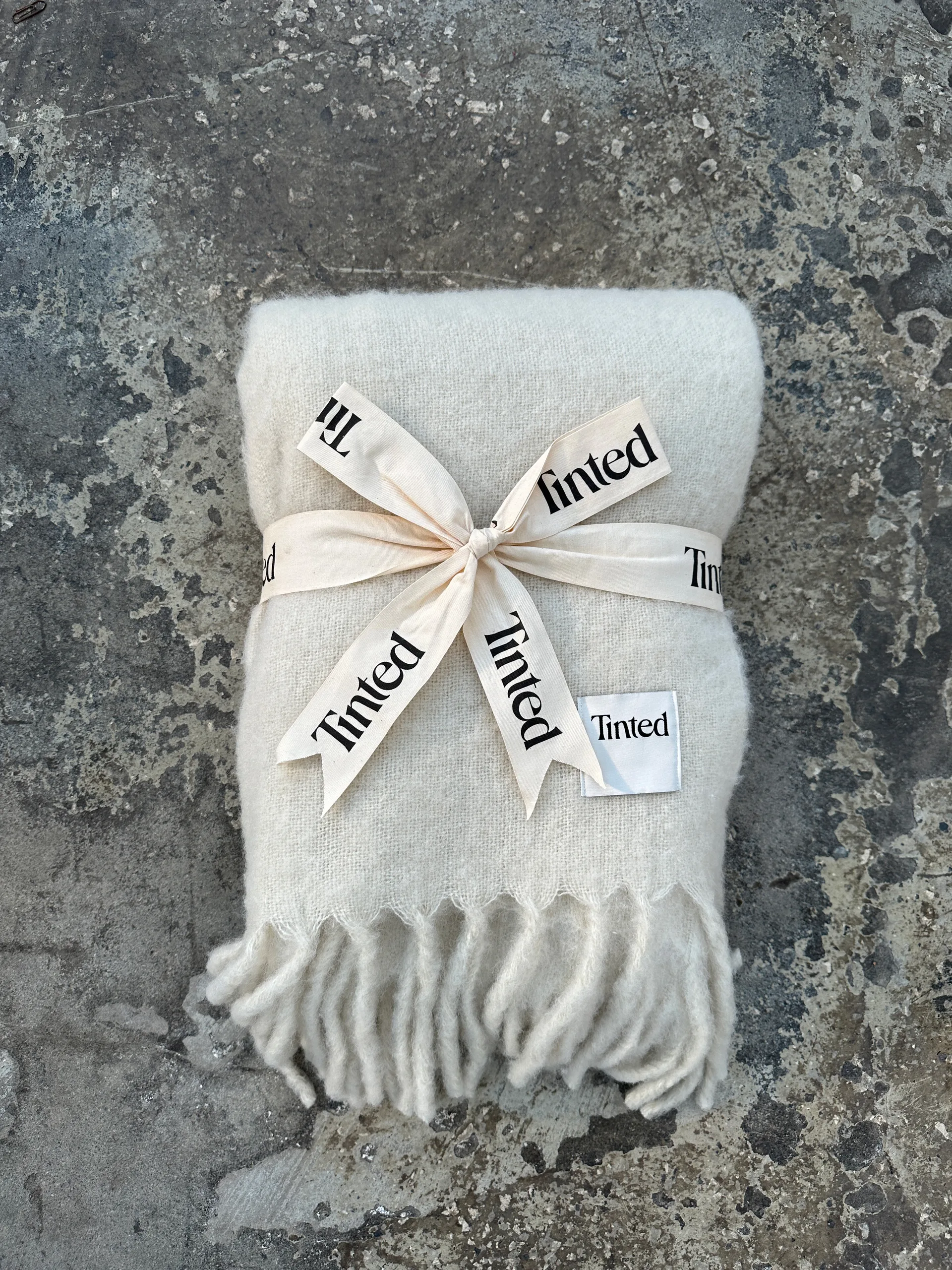 Plaid in lana Jungberg 130x170 cm, Offwhite Tinted