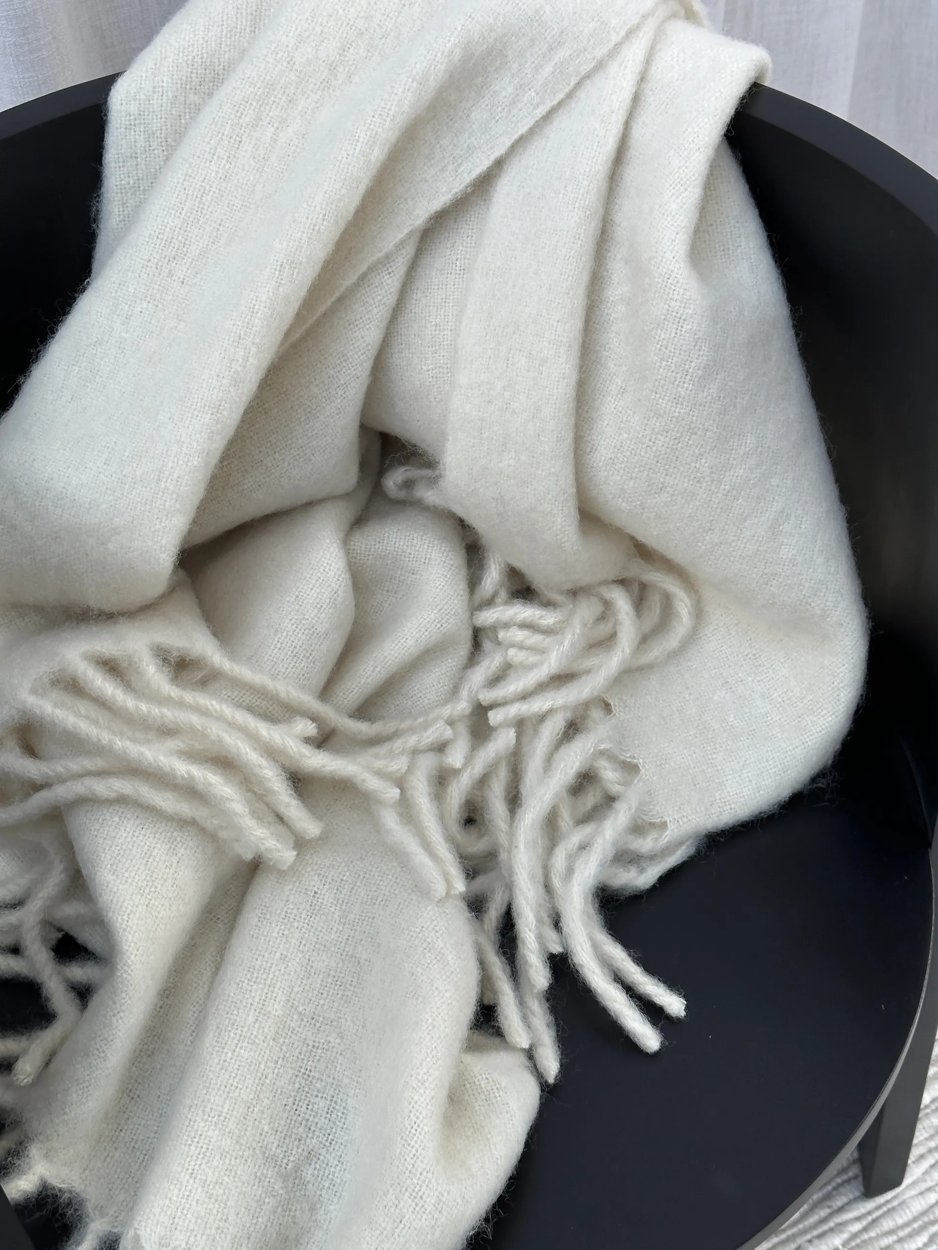 Plaid in lana Jungberg 130x170 cm, Offwhite Tinted