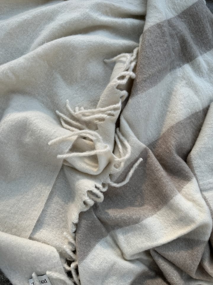 Plaid in lana Jungberg 130x170 cm, Offwhite Tinted