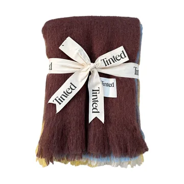 Plaid in lana Lovstrand 130x170 cm - Brown-multi - Tinted