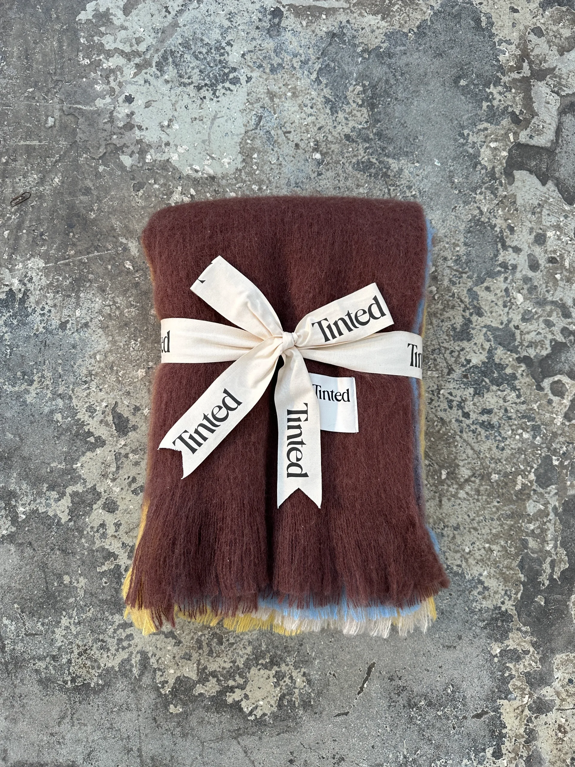 Plaid in lana Lovstrand 130x170 cm, Brown-multi Tinted