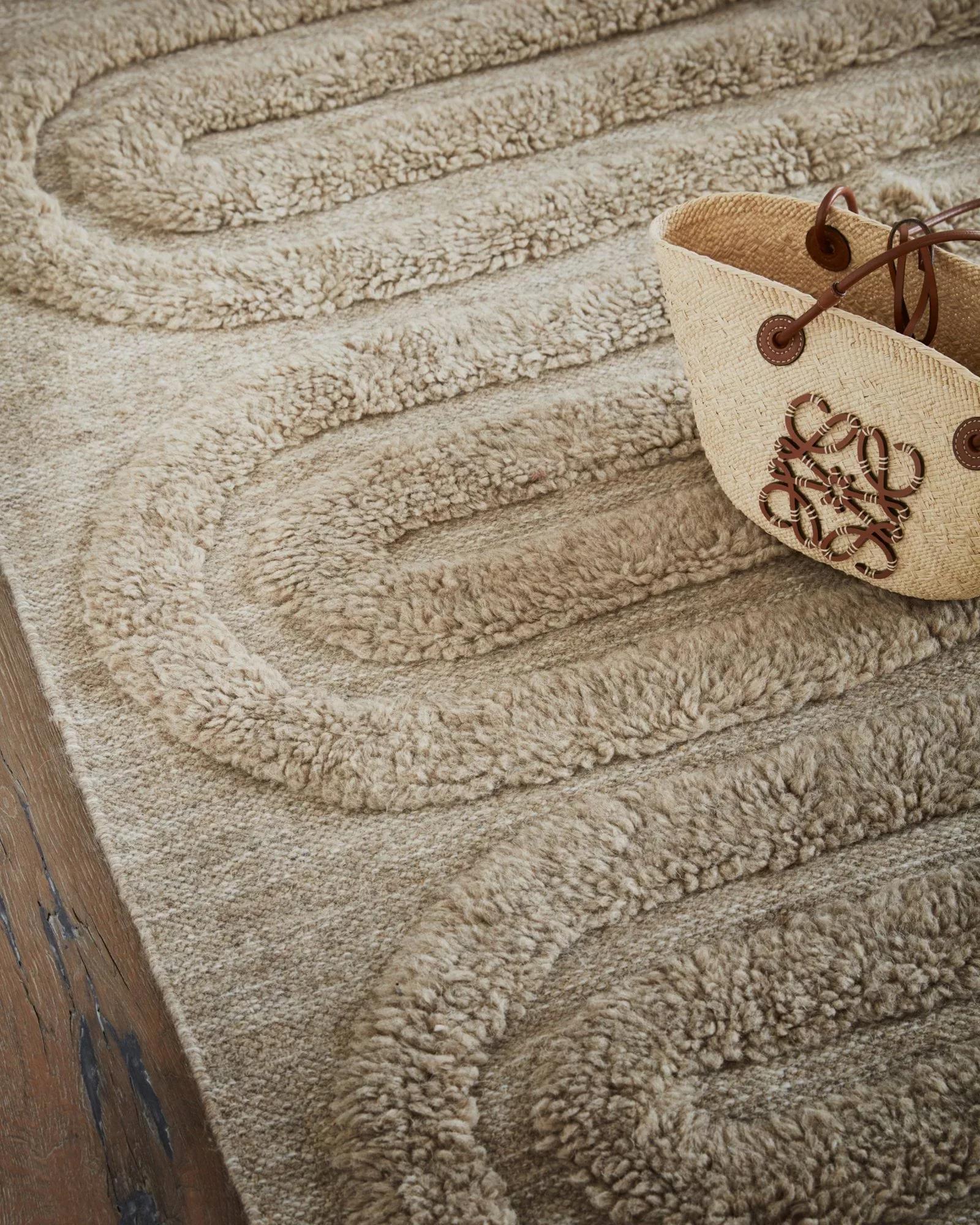 Riklund Riklund tappeto in lana, Beige-melange, 250x350 cm Tinted
