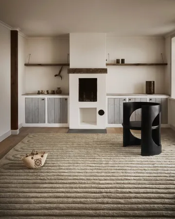 Riklund Riklund tappeto in lana - Beige-melange, 250x350 cm - Tinted