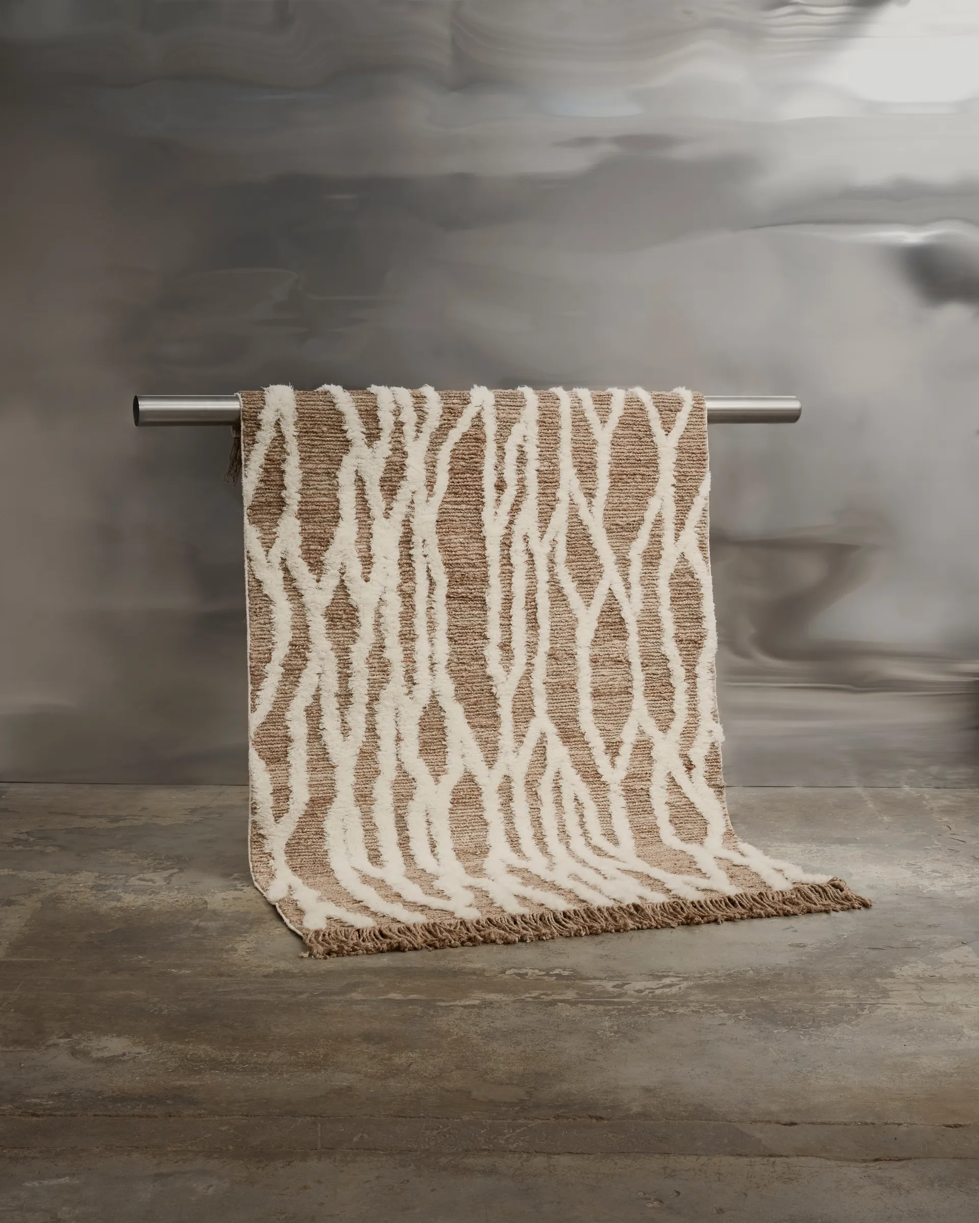 Tappeto in iuta Wahl 200x300 cm, Brown-offwhite Tinted