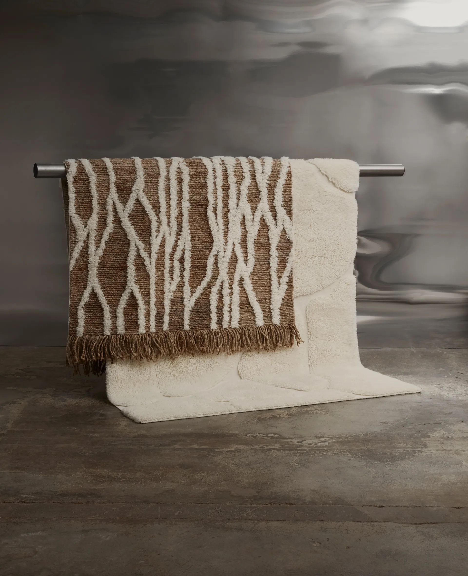 Tappeto in iuta Wahl 200x300 cm, Brown-offwhite Tinted