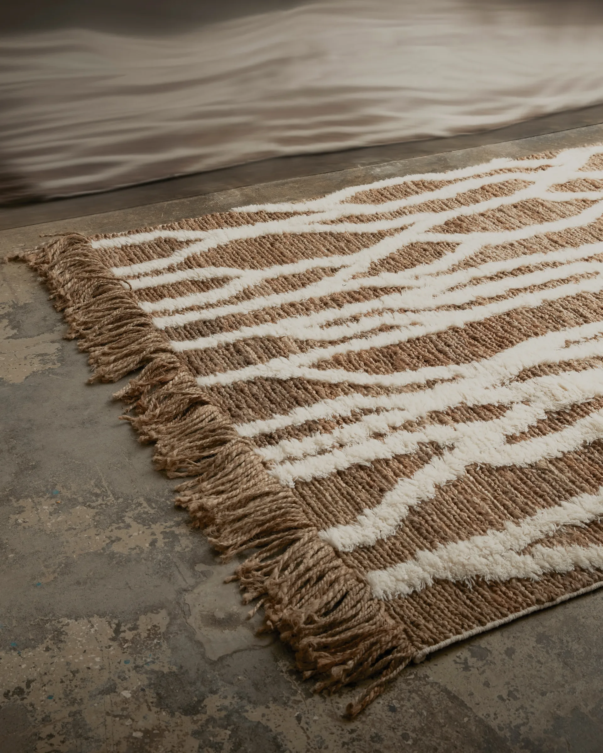 Tappeto in iuta Wahl 200x300 cm, Brown-offwhite Tinted