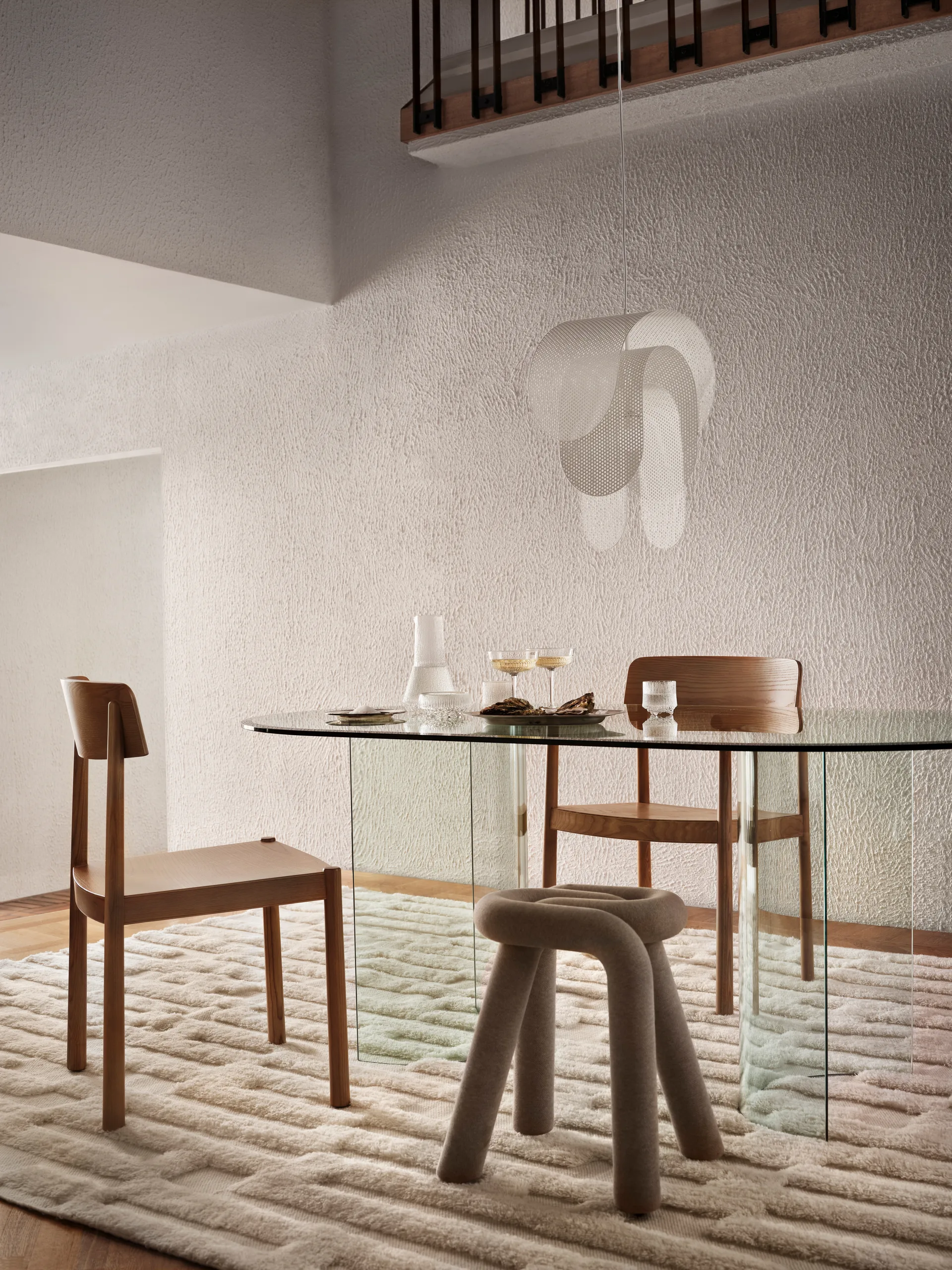 Tappeto in lana Bielke 160x230 cm, Offwhite Tinted