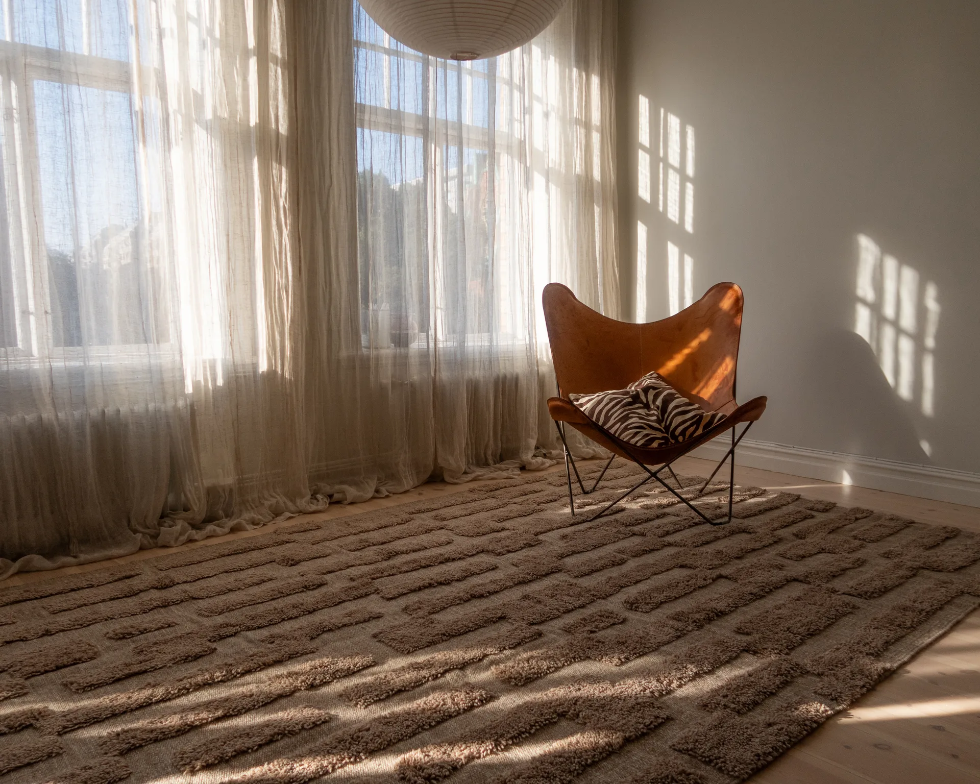 Tappeto in lana Bielke 300x400 cm, Beige scuro Tinted