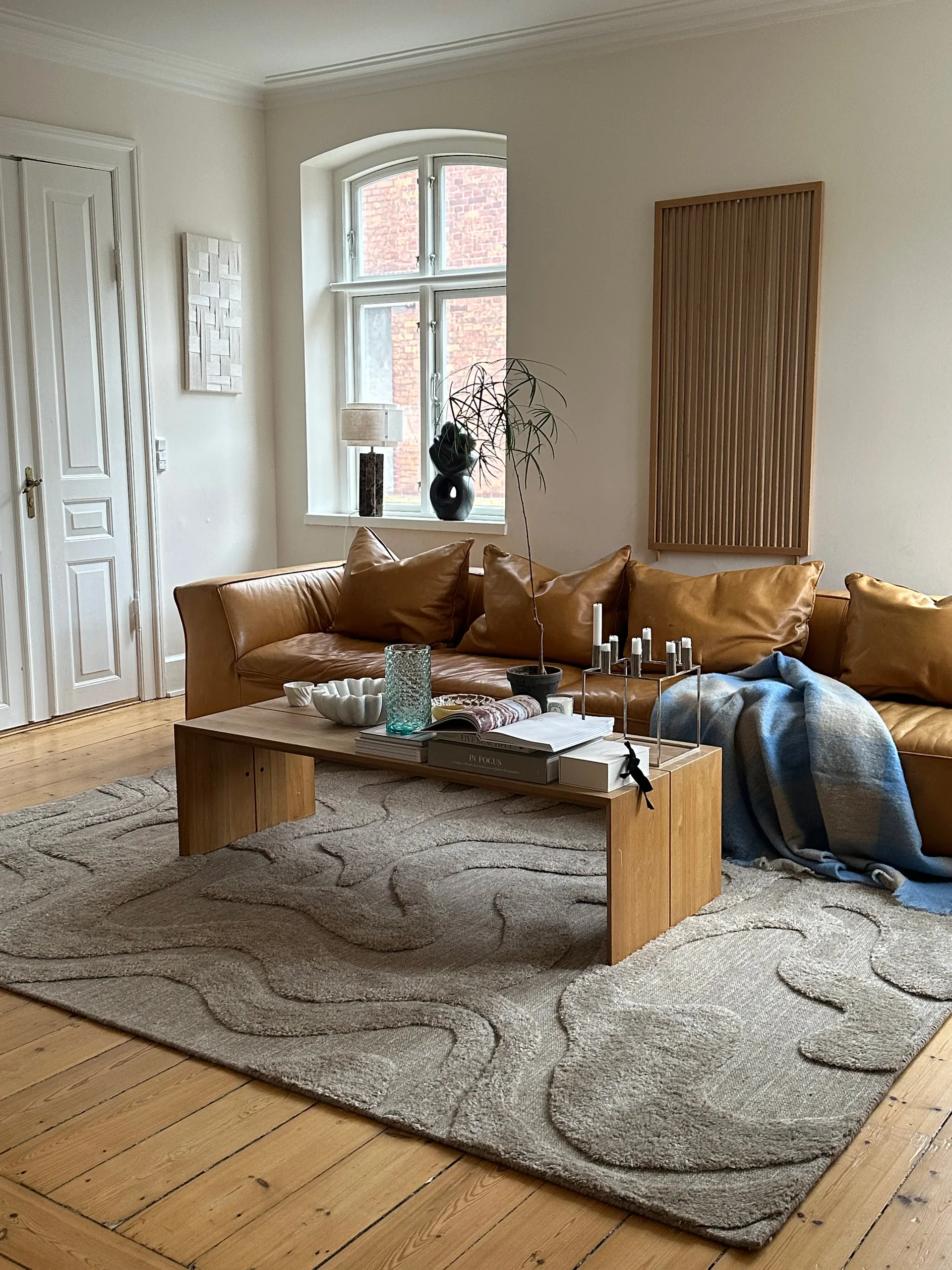 Tappeto in lana Norlander 200x300 cm, Beige-melange Tinted