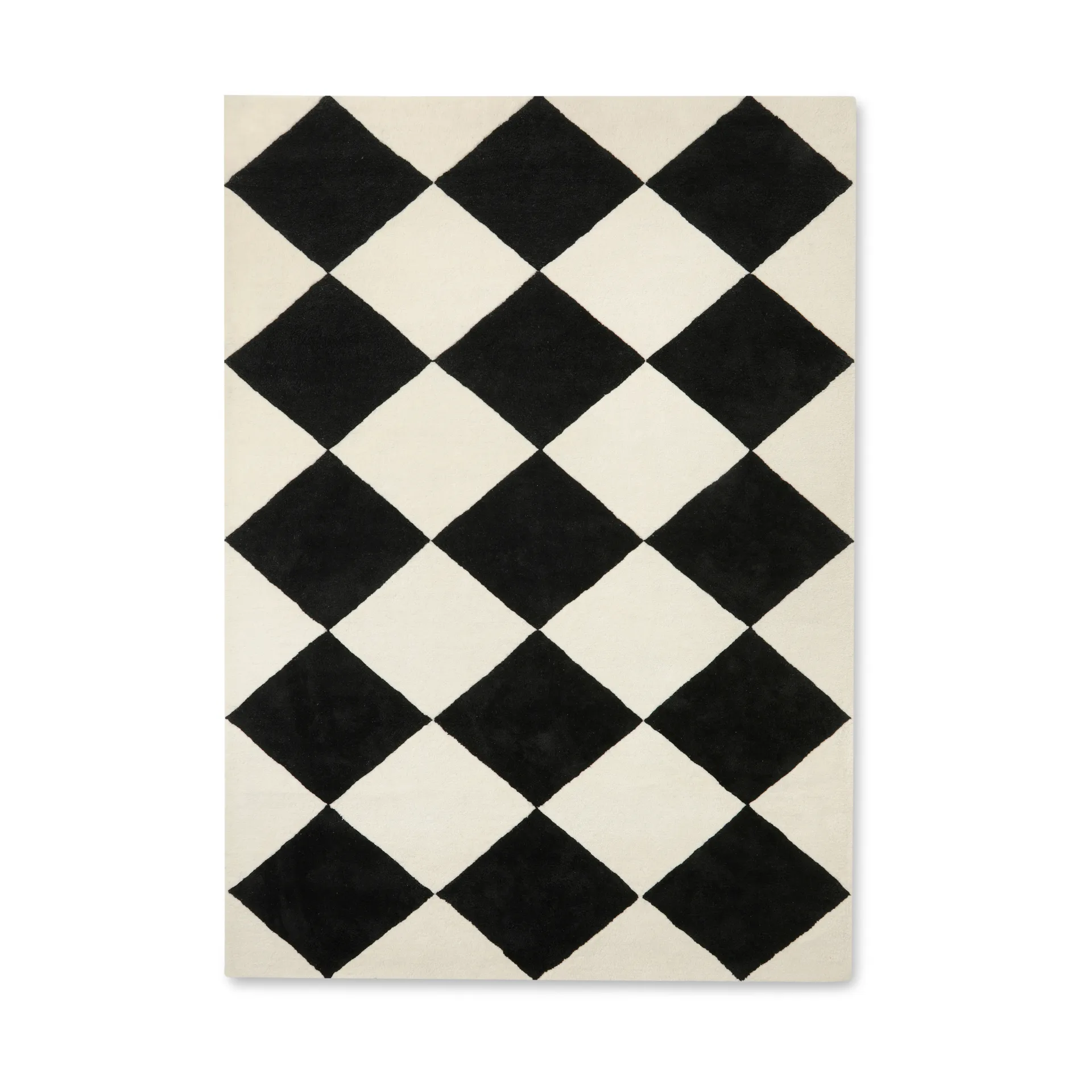 Tappeto in lana Tenman 170x240 cm, Black-white Tinted