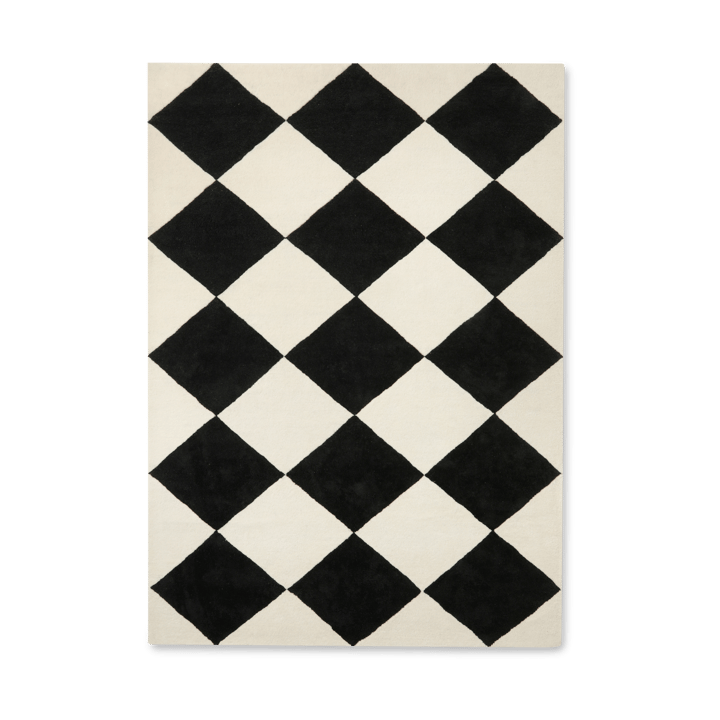 Tappeto in lana Tenman 170x240 cm - Black-white - Tinted