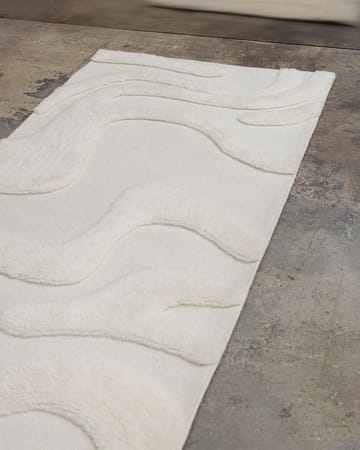 Tappeto per l'ingresso in lana Norlander 80x300 cm - White - Tinted