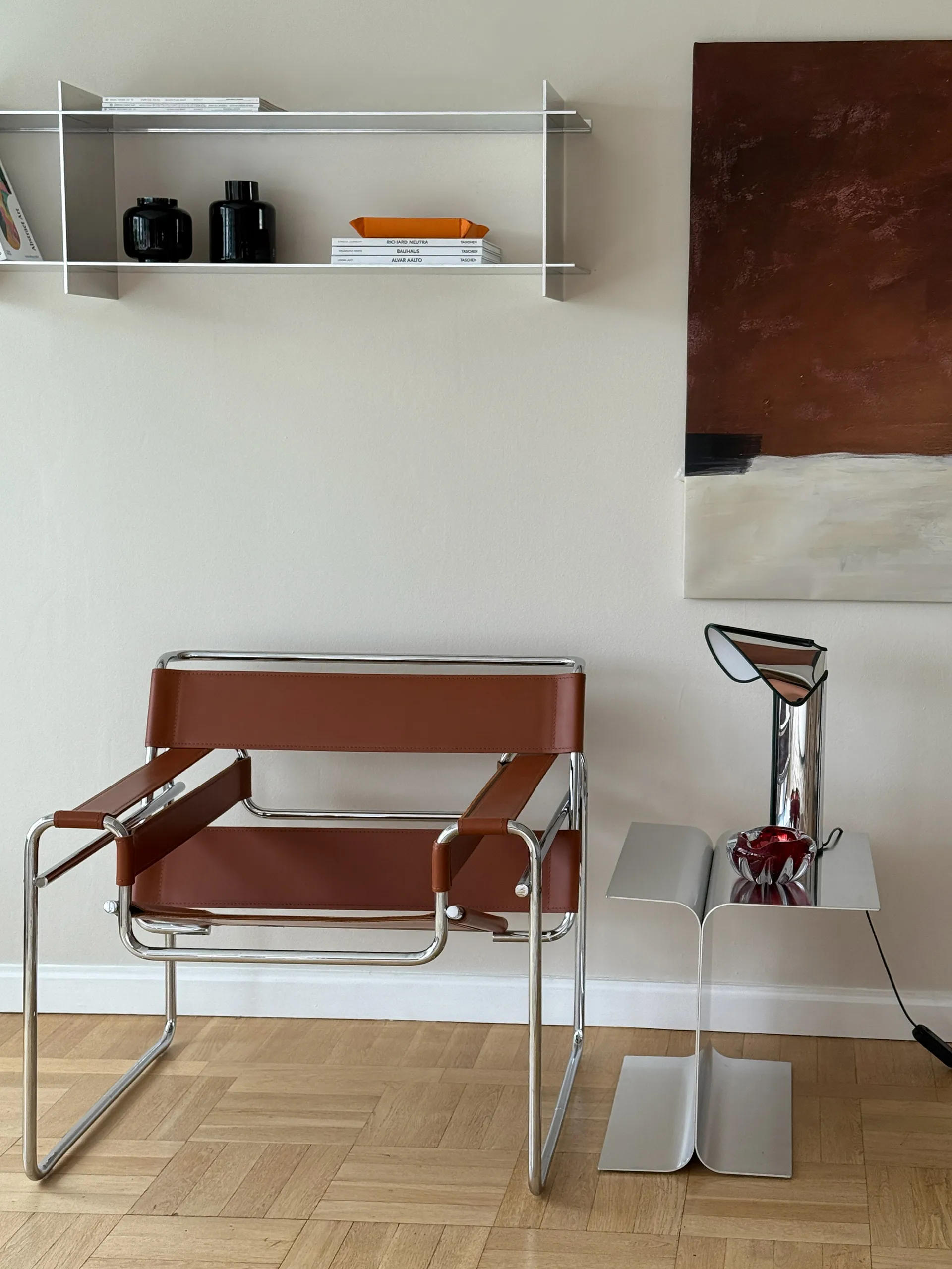 Tavolino laterale Luce, Alluminio Tinted