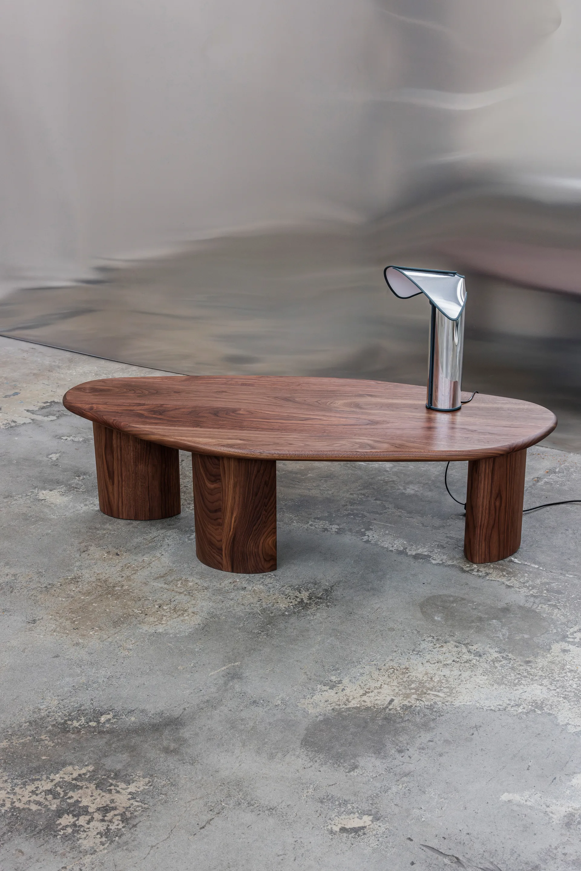 Tavolino Lowe, Noce dark brown Tinted