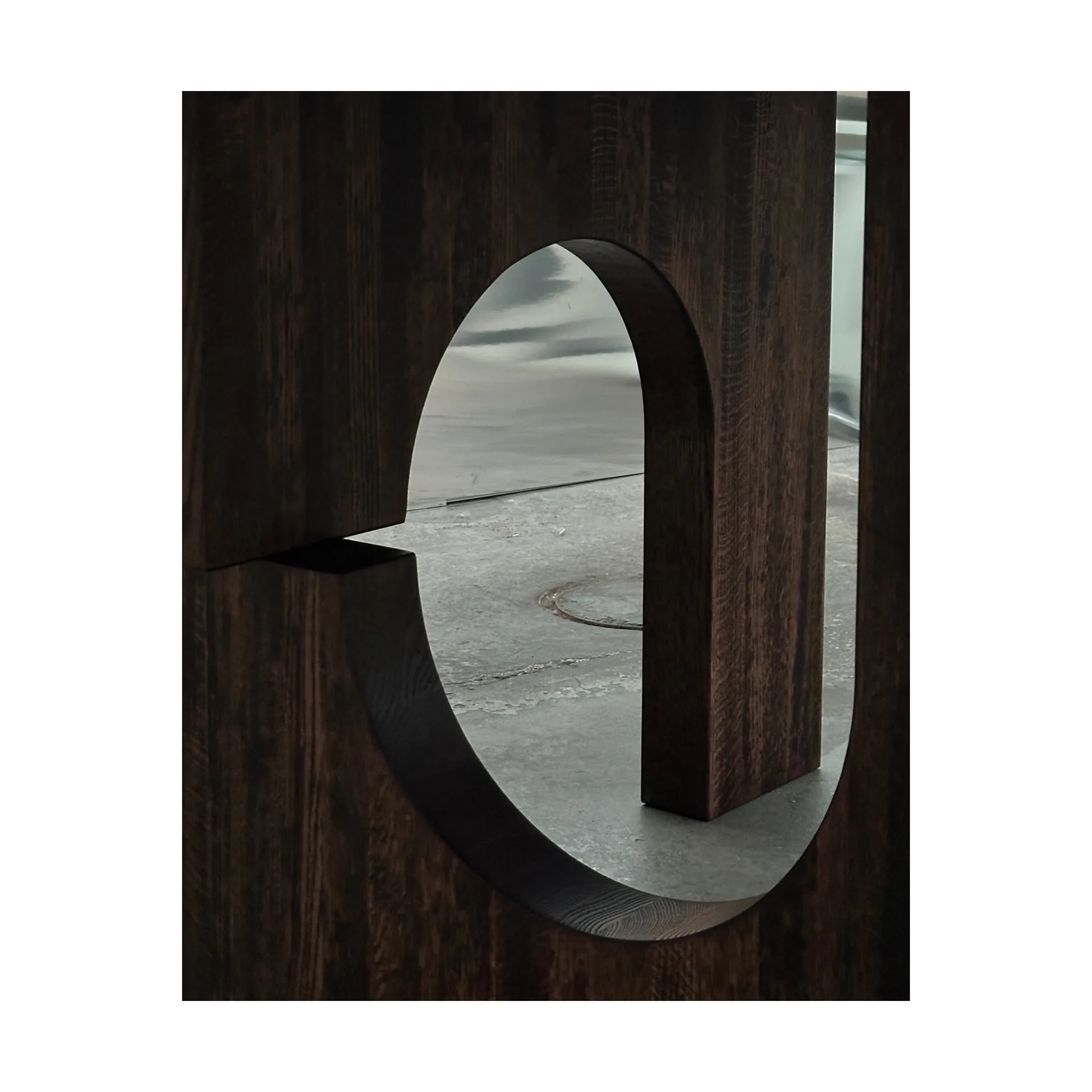 Tavolo da pranzo Sanders Ø160 cm, Rovere tinto scuro Tinted