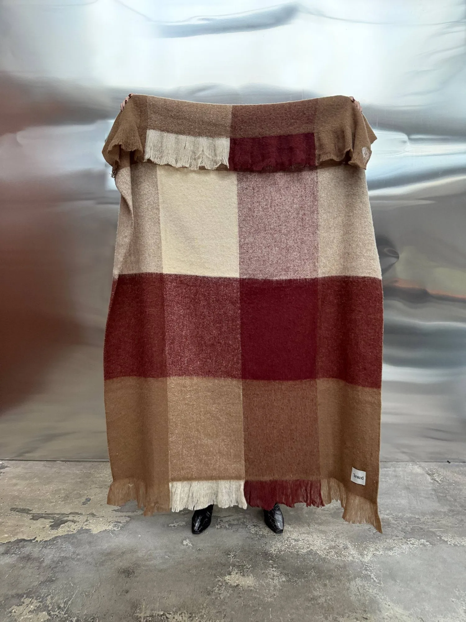 Tunell plaid in lana, multicolore, 130x170 cm Tinted