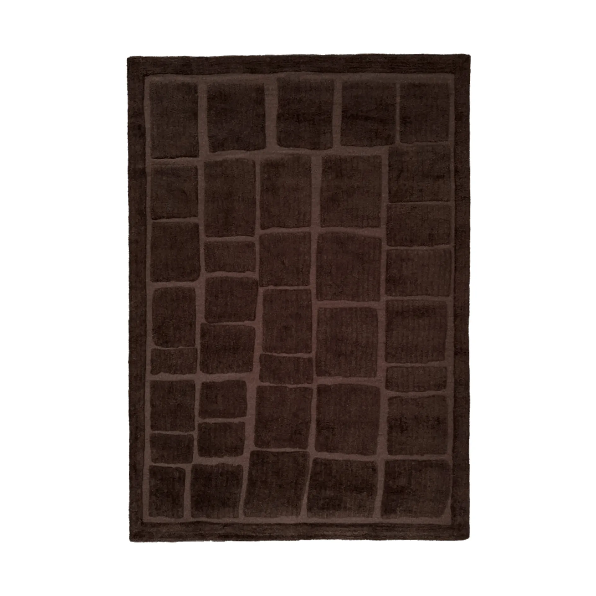 Wandel tappeto in lana, marrone, 250x350 cm Tinted