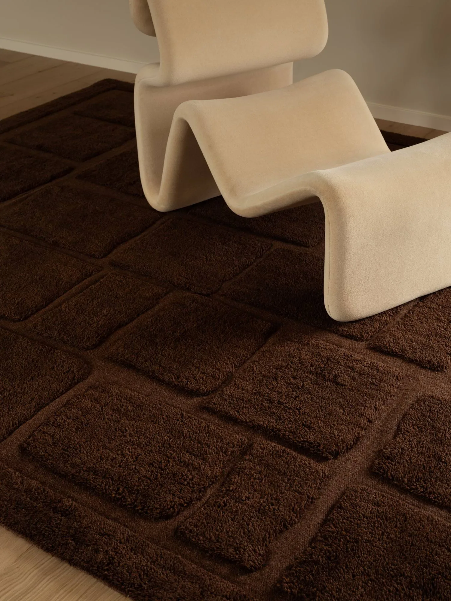 Wandel tappeto in lana, marrone, 300x400 cm Tinted