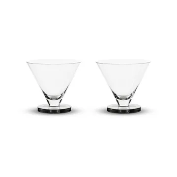 Bicchiere da cocktail Puck 26 cl, confezione da 2 - Trasparente - Tom Dixon