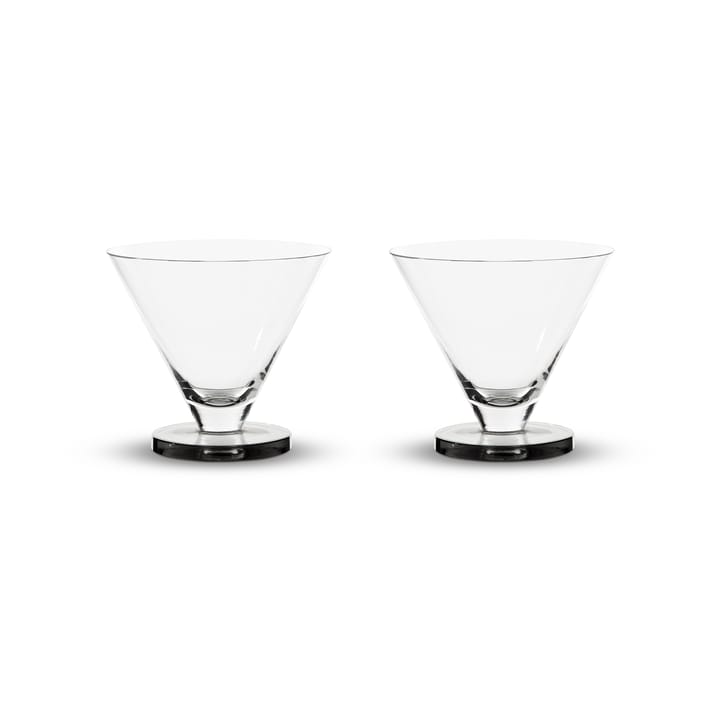 Bicchiere da cocktail Puck 26 cl, confezione da 2 - Trasparente - Tom Dixon