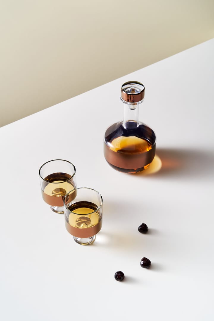 Bicchiere da drink Tank Low Ball 24 cl 2 pezzi, Clear-copper Tom Dixon