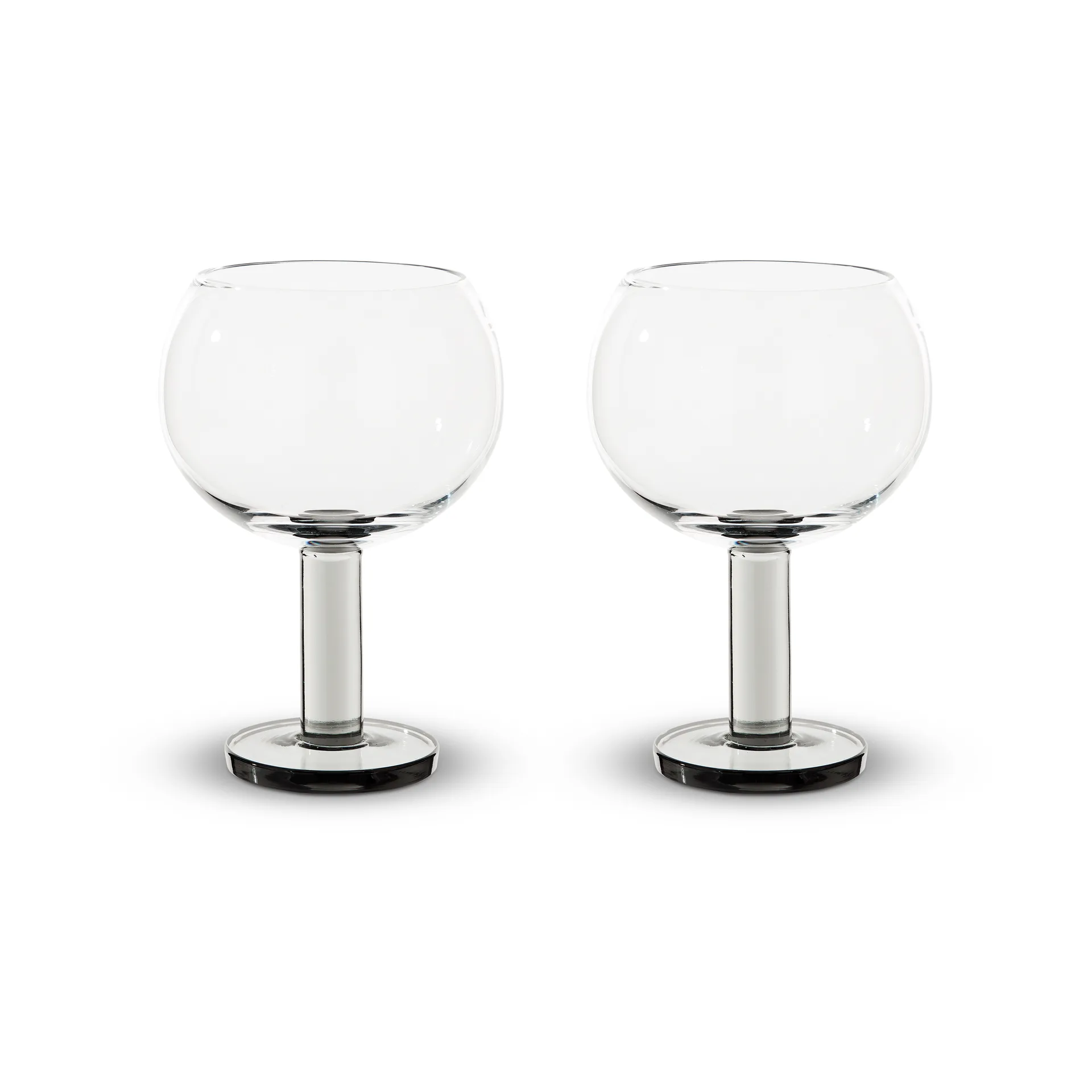 Bicchiere su piede Puck Balloon 45 cl confezione da 2, Clear-smoke Tom Dixon