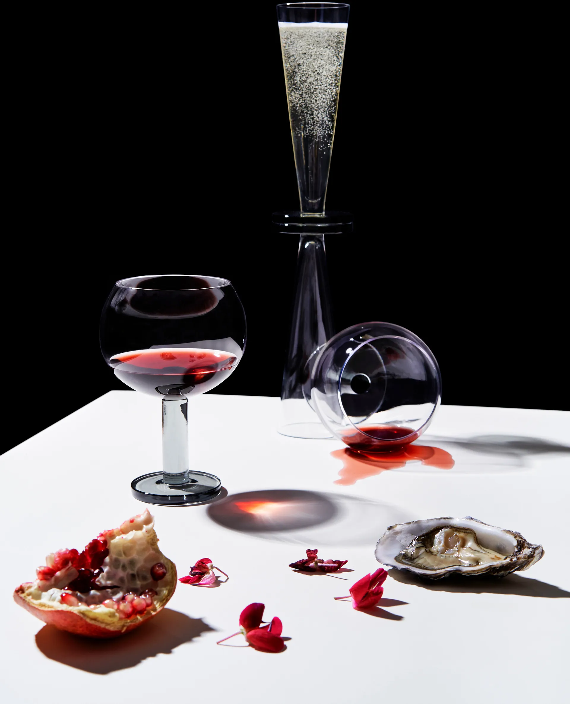 Bicchiere su piede Puck Balloon 45 cl confezione da 2, Clear-smoke Tom Dixon