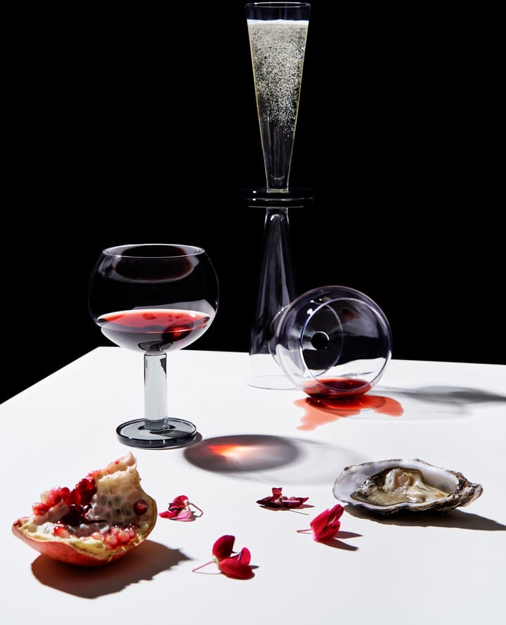 Bicchiere su piede Puck Balloon 45 cl confezione da 2, Clear-smoke Tom Dixon