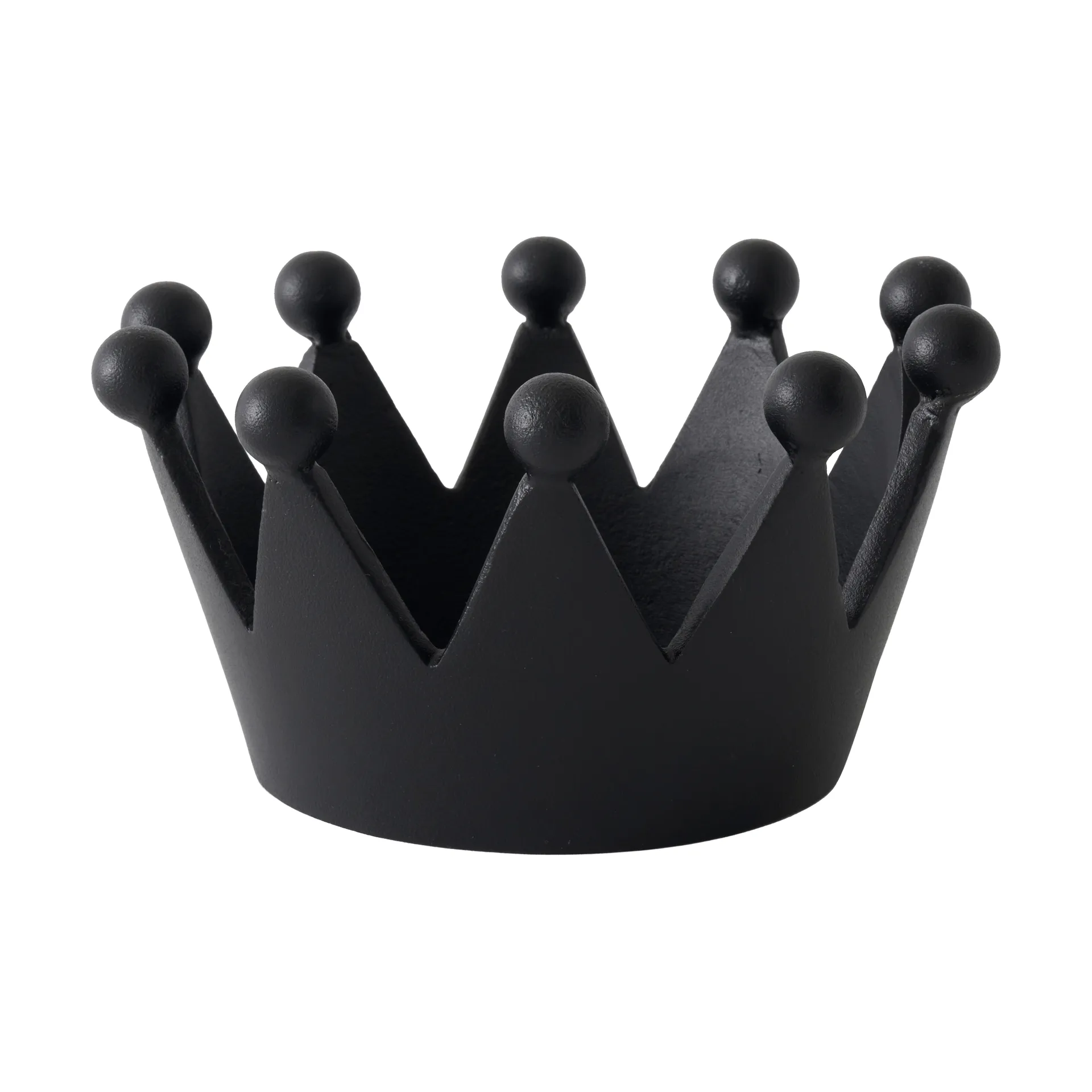 Cast Iron Crown portacandela, Ø14x8,2 cm Tom Dixon