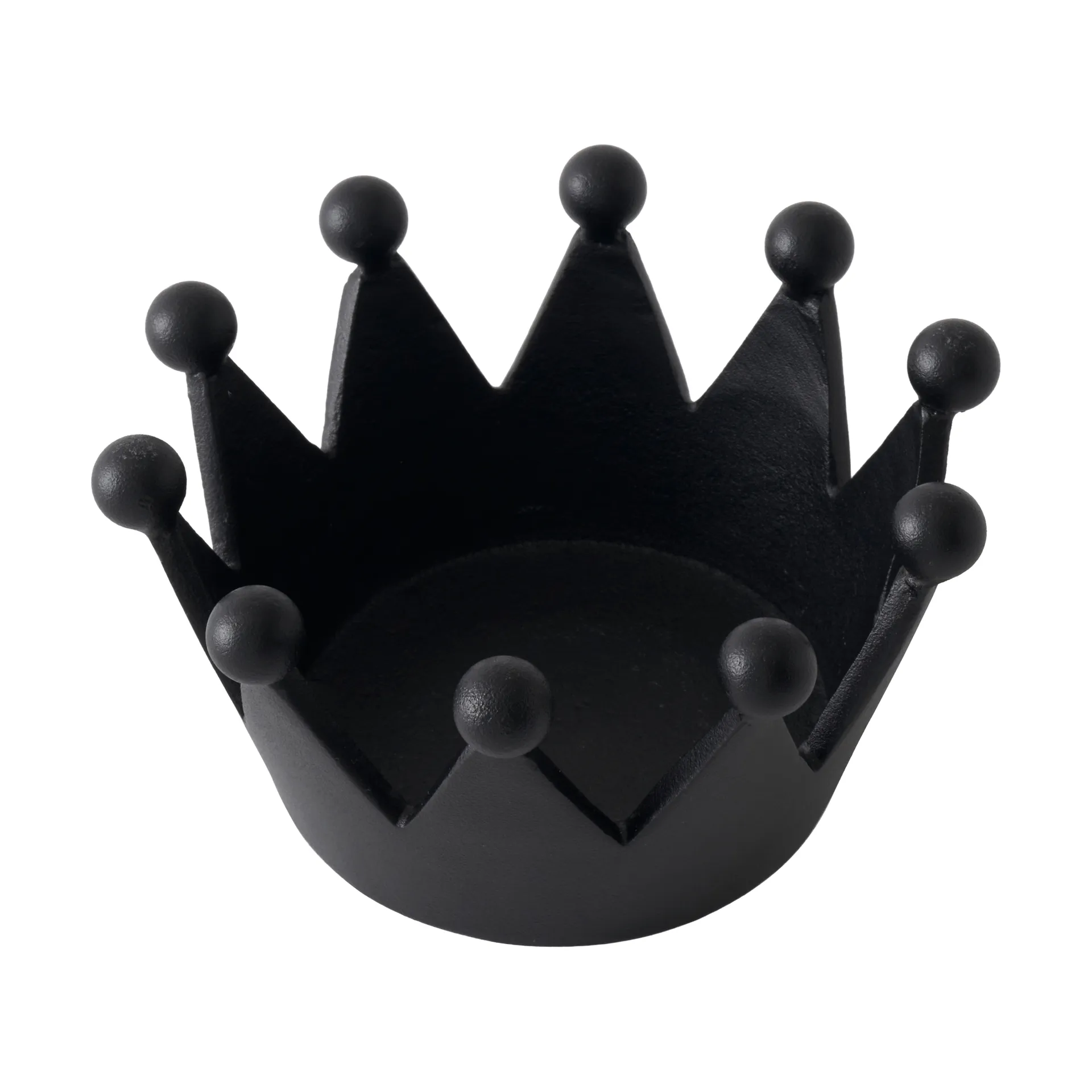 Cast Iron Crown portacandela, Ø14x8,2 cm Tom Dixon