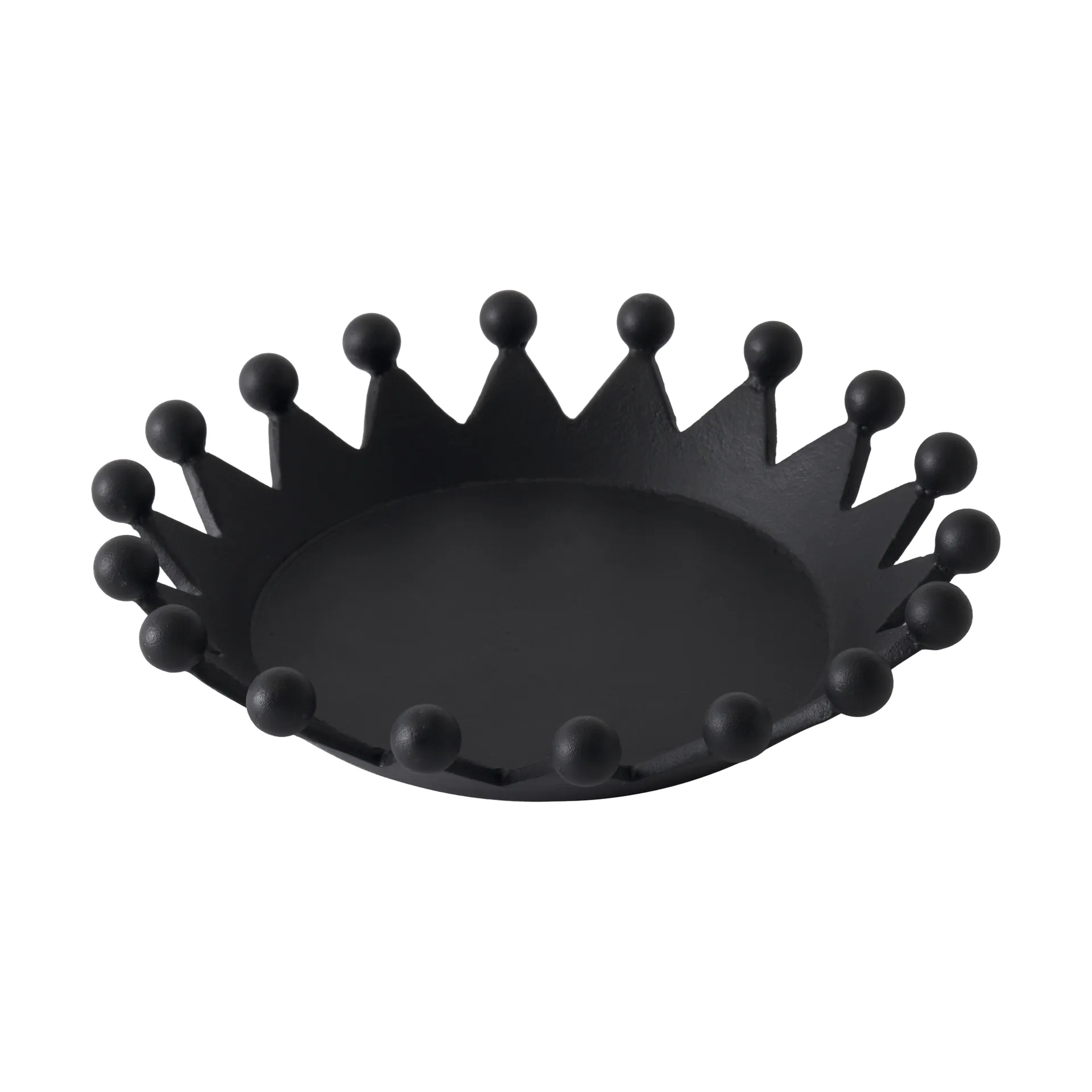 Cast Iron Crown portacandela, Ø22x4,5 cm Tom Dixon