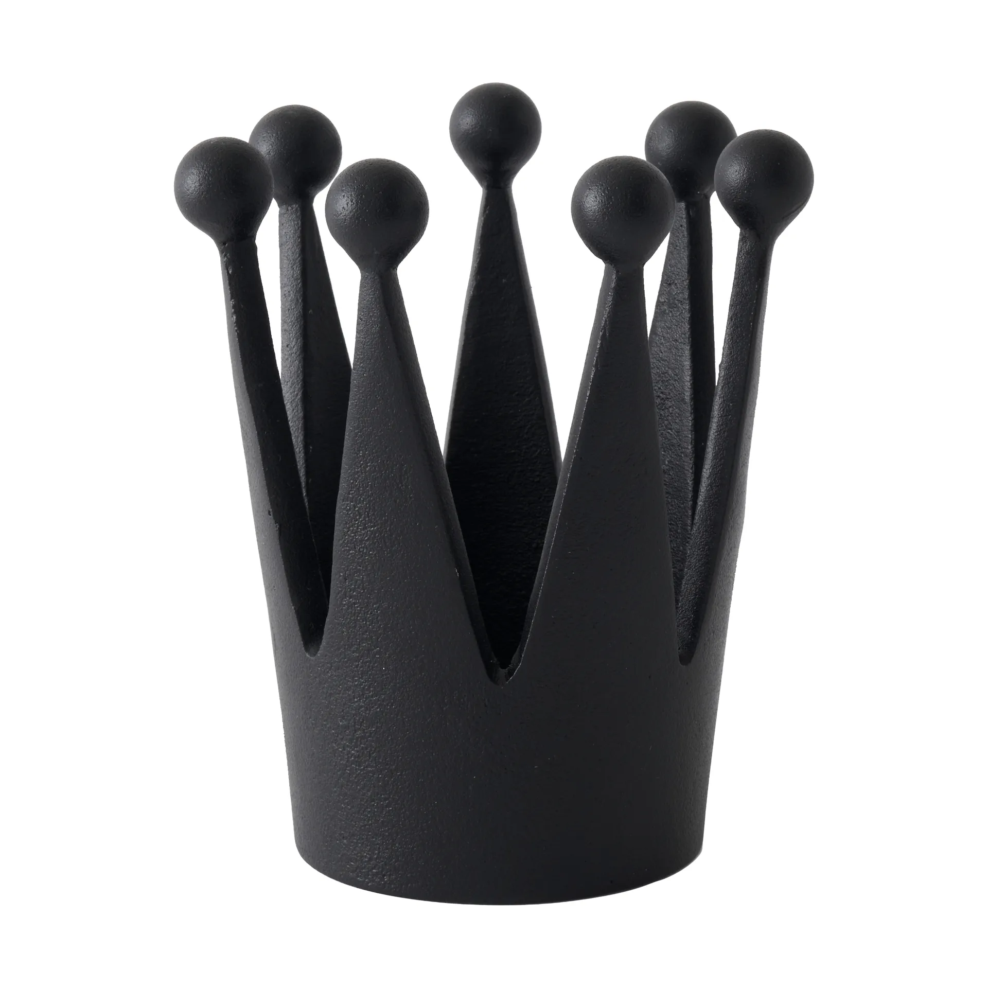 Cast Iron Crown portacandela, Ø8,8x12,1 cm Tom Dixon