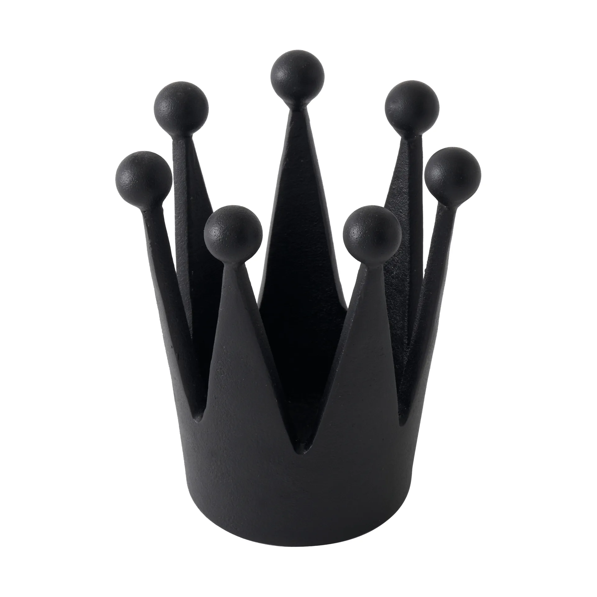 Cast Iron Crown portacandela, Ø8,8x12,1 cm Tom Dixon