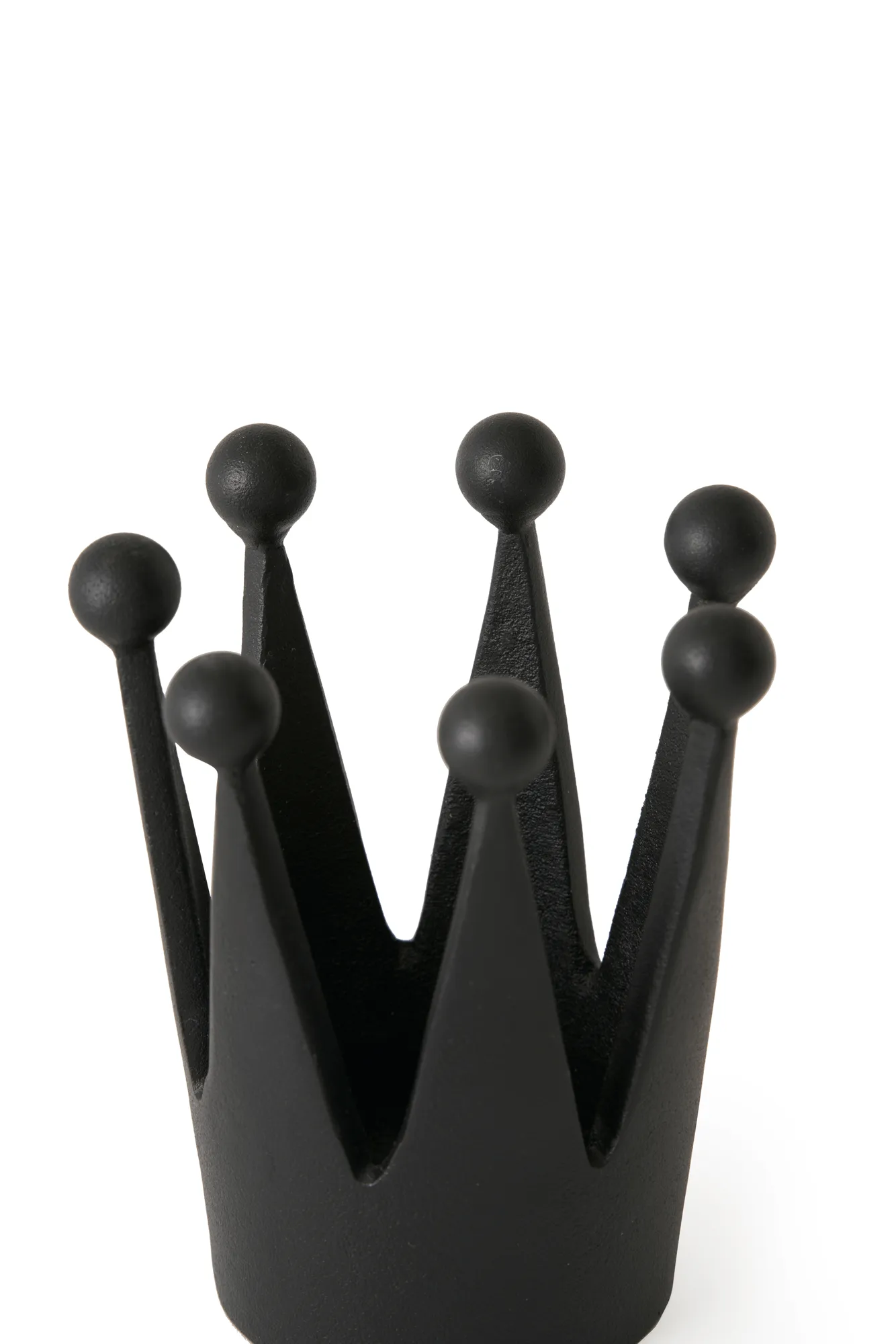 Cast Iron Crown portacandela, Ø8,8x12,1 cm Tom Dixon