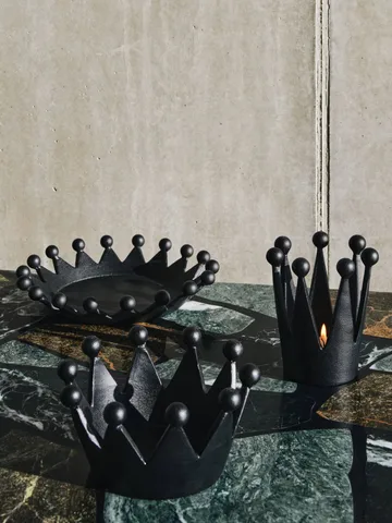 Cast Iron Crown portacandela - Ø8,8x12,1 cm - Tom Dixon