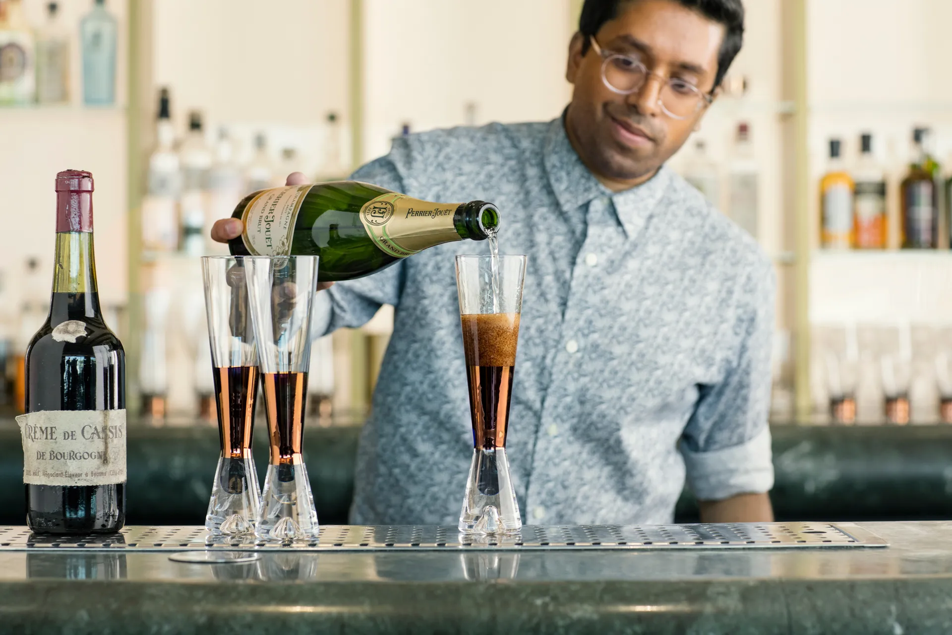 Confezione da 2 bicchieri da champagne Tank, Rame Tom Dixon