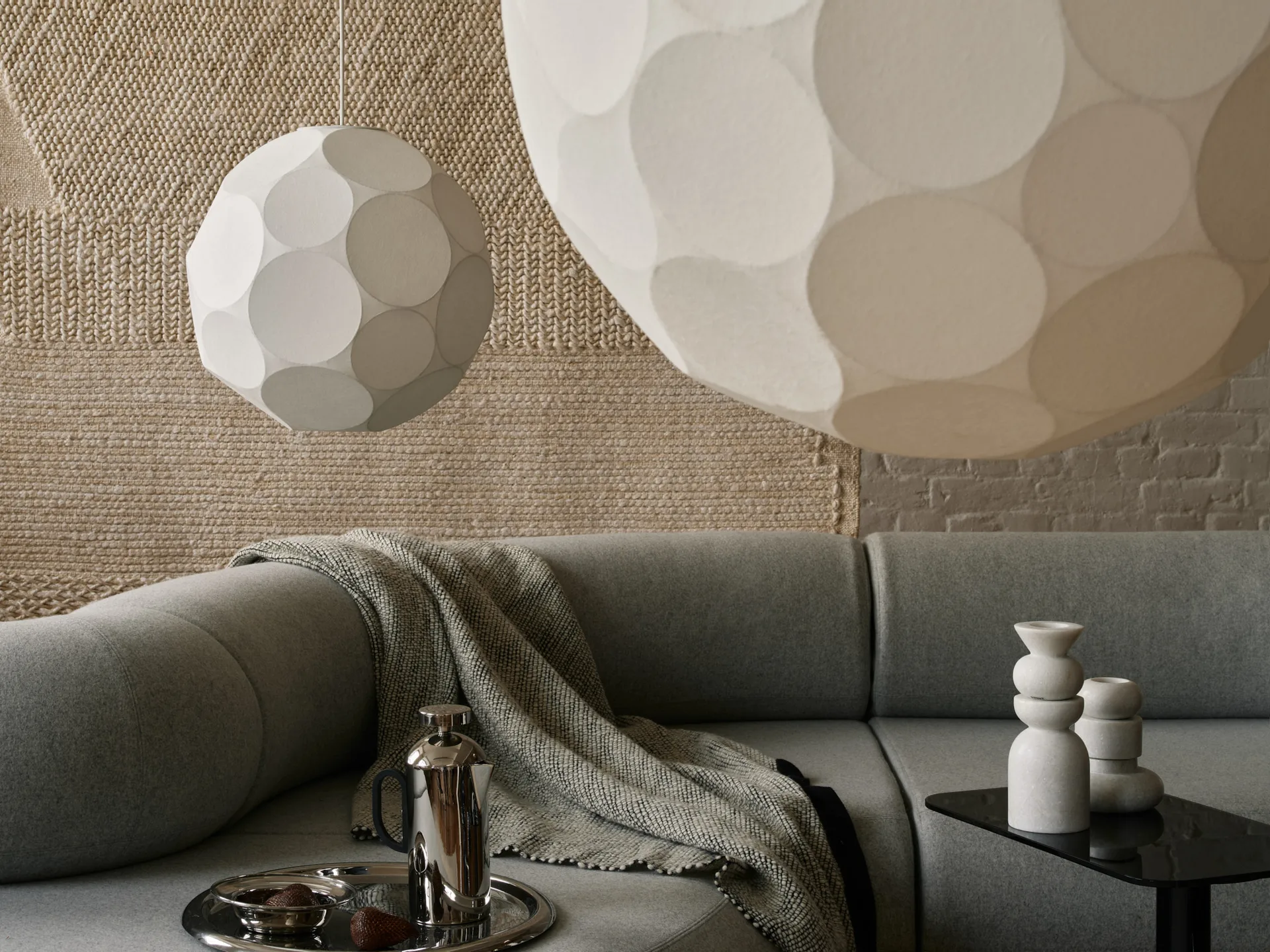 Coperta Thread 140x180 cm, Nero & Bianco Tom Dixon