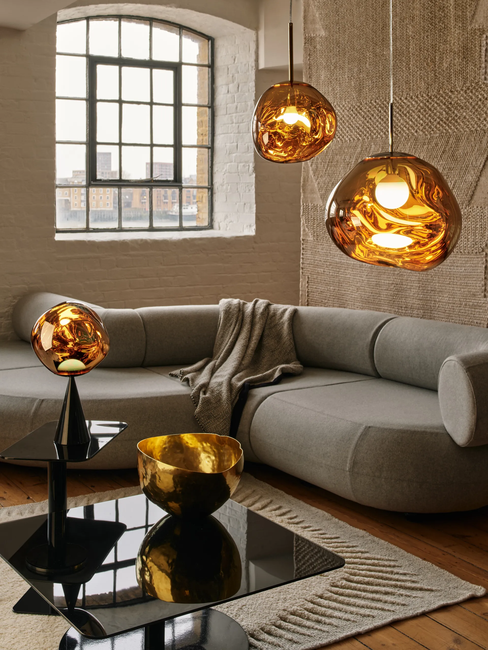 Coperta Thread 140x180 cm, Nero & Bianco Tom Dixon