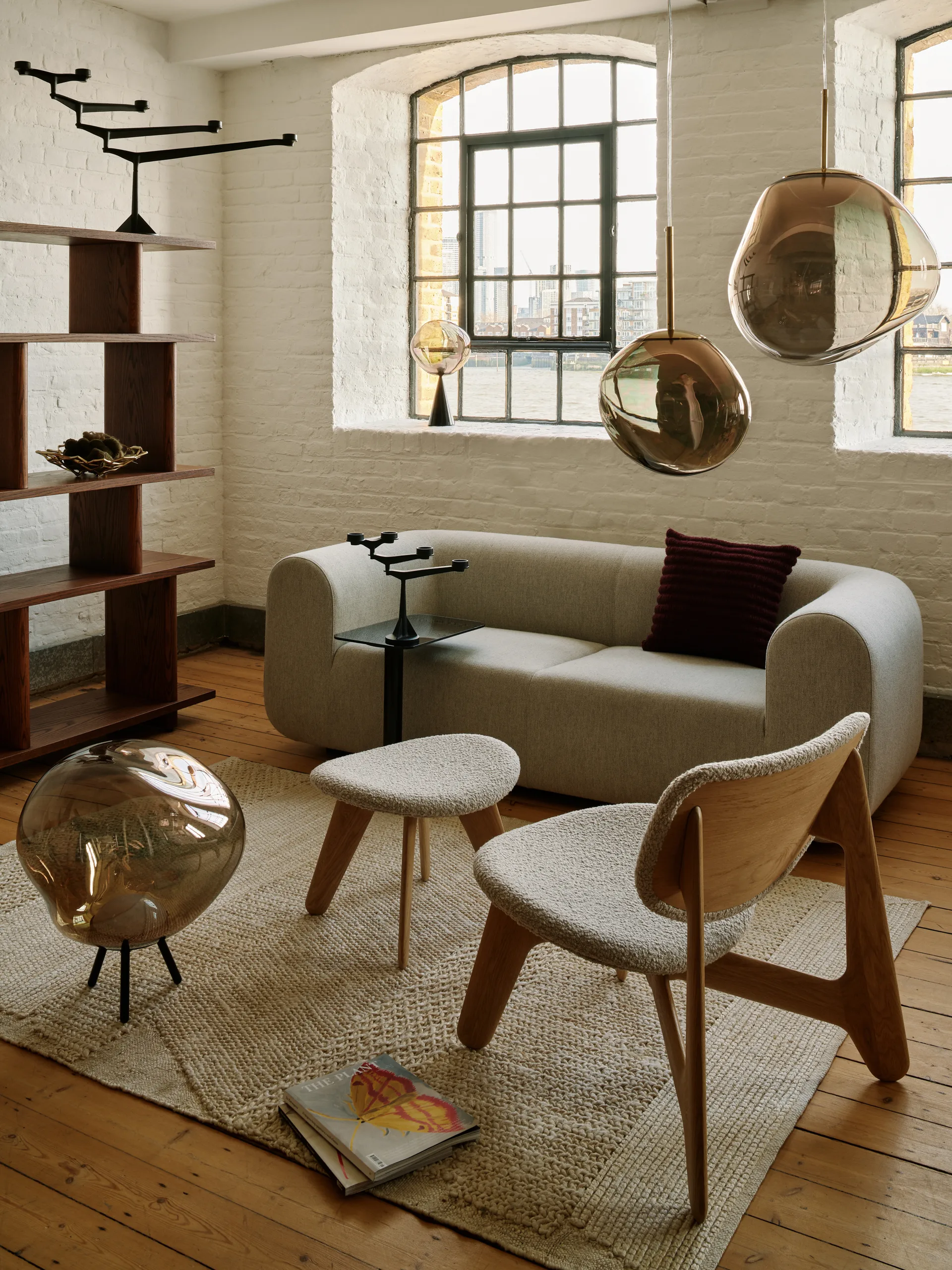 Cuscino Ridge 45x45 cm, Bordeaux Tom Dixon
