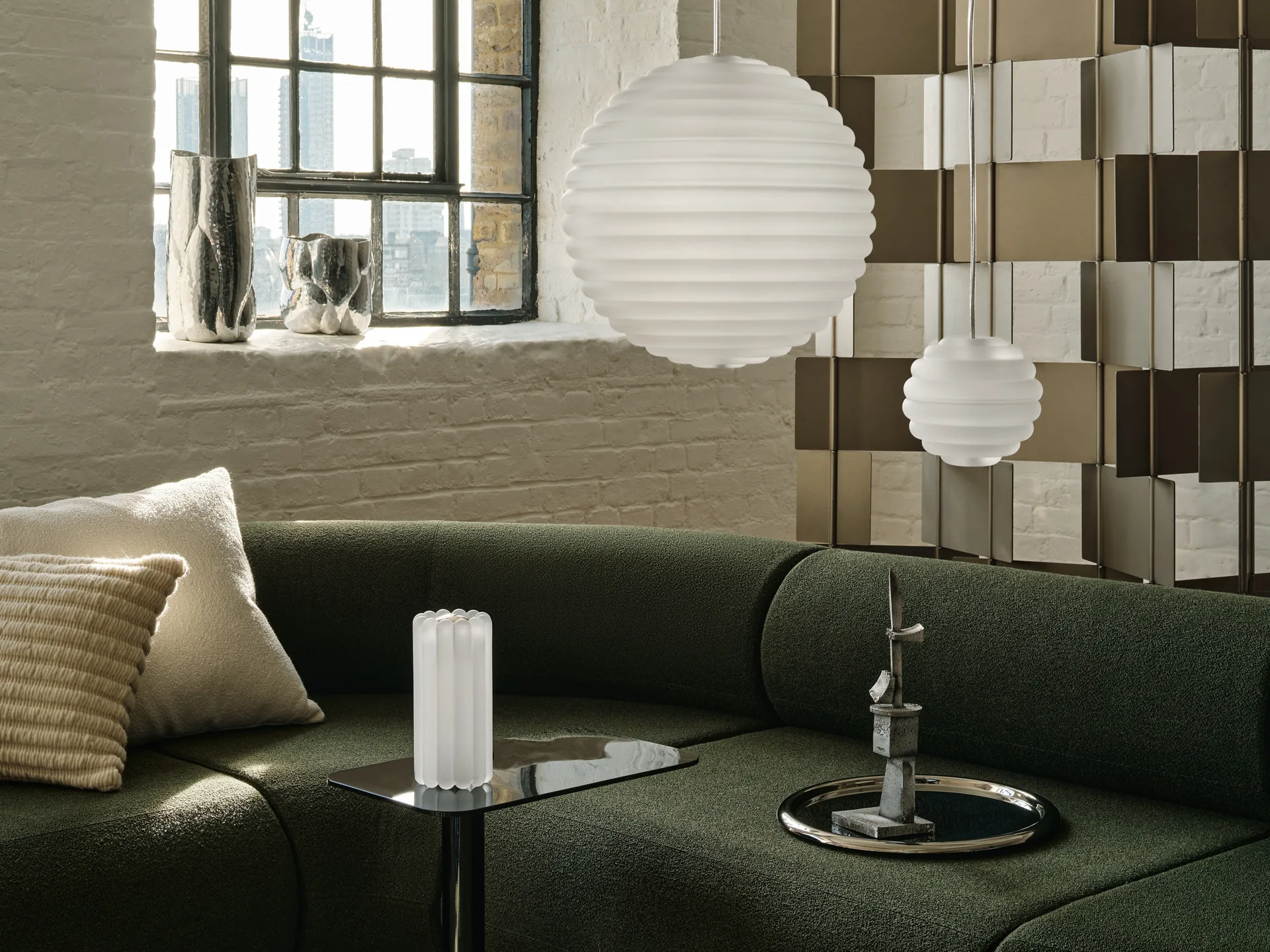 Cuscino Ridge 45x45 cm, Naturale Tom Dixon