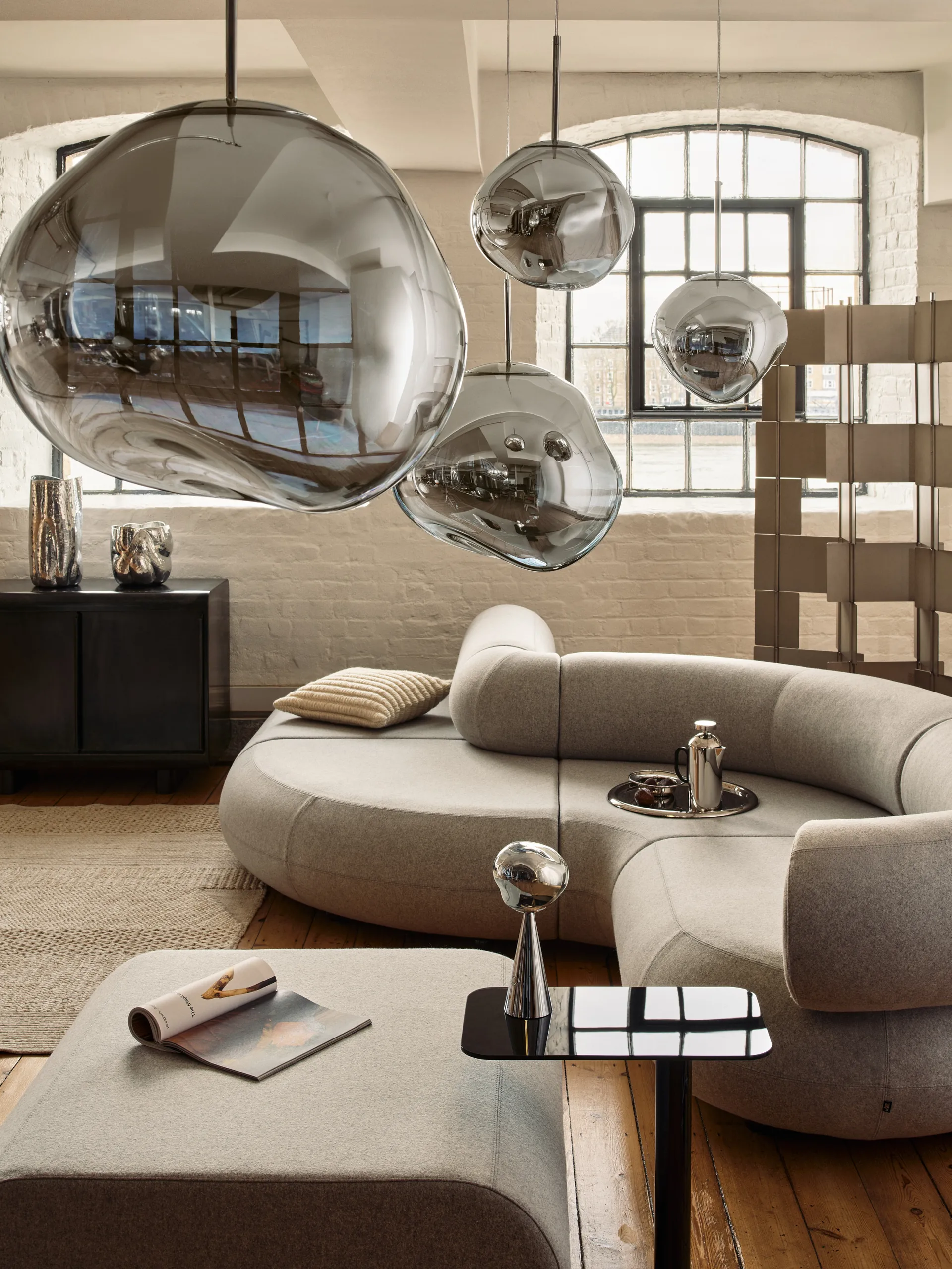 Cuscino Ridge 45x45 cm, Naturale Tom Dixon