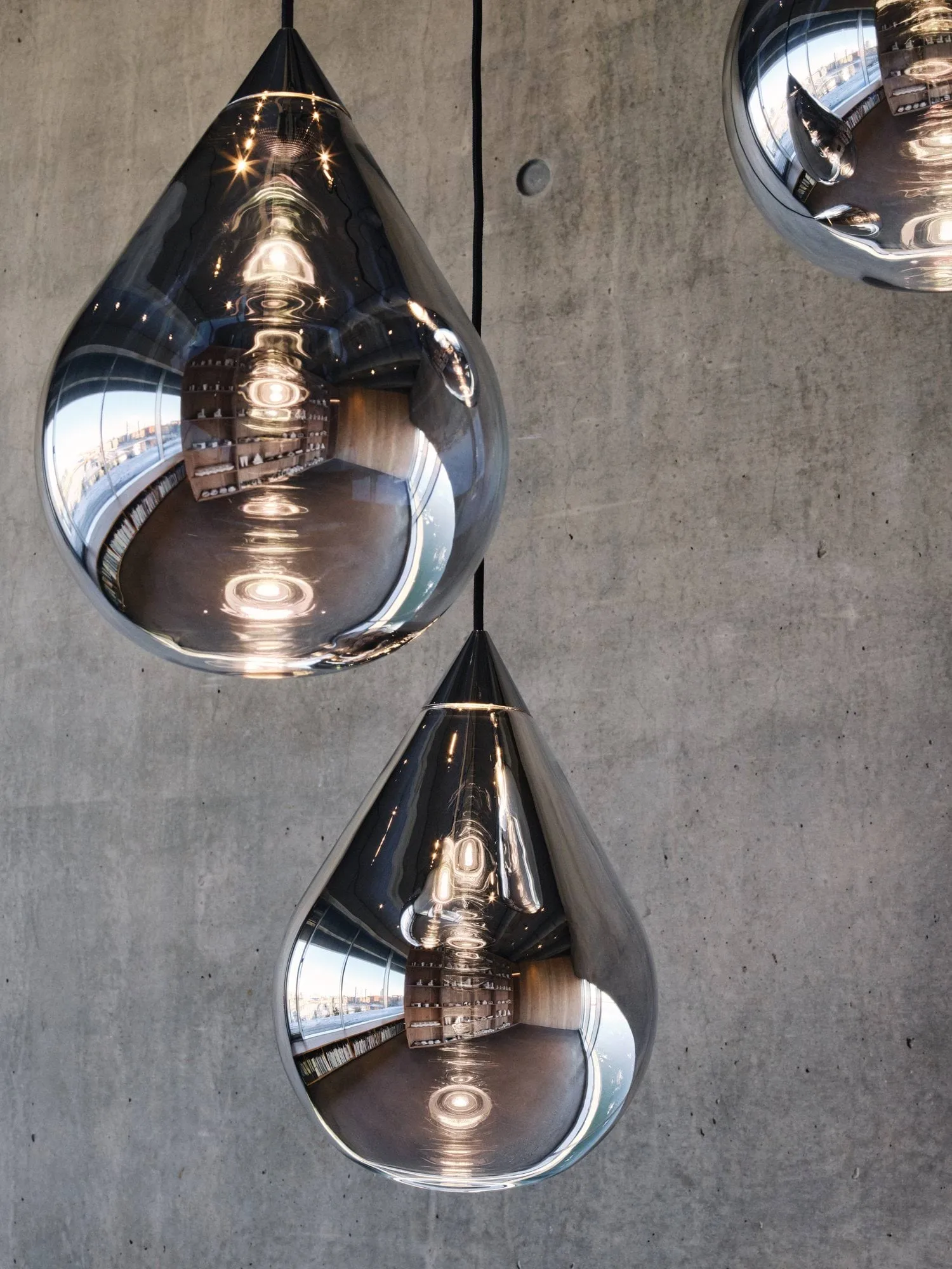 Flare Bead lampada a sospensione, Argento Tom Dixon