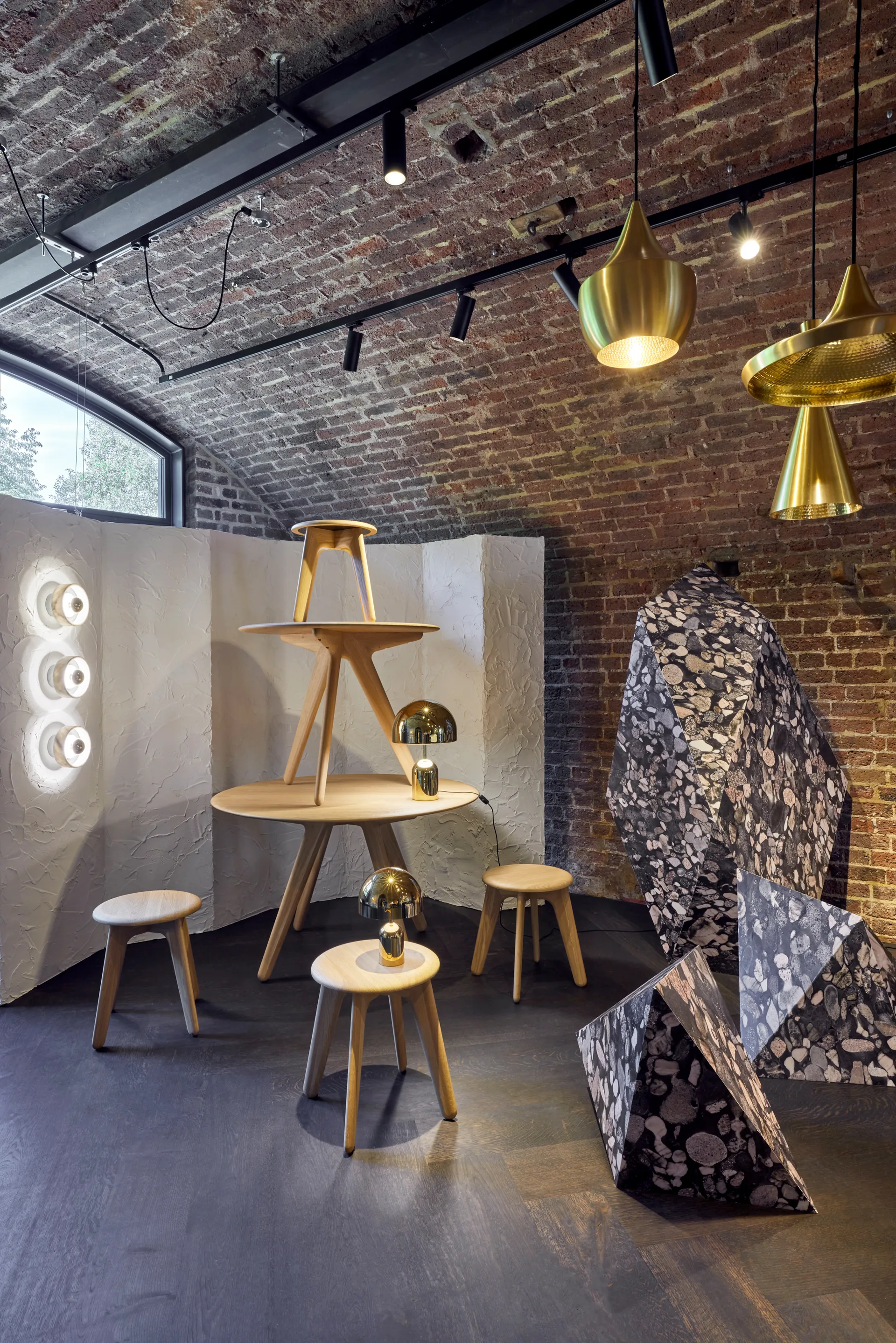 Lampada a sospensione Beat Tall, Ottone Tom Dixon