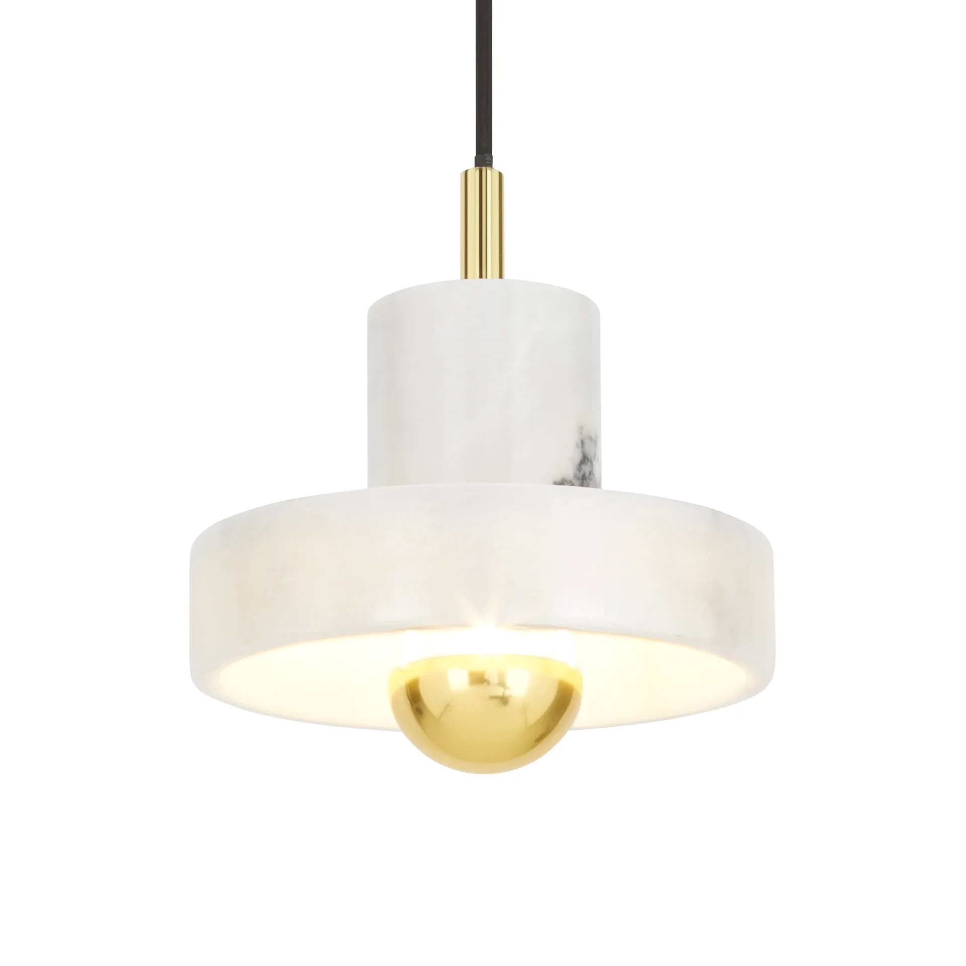 Lampada a sospensione Stone, Marmo bianco Tom Dixon