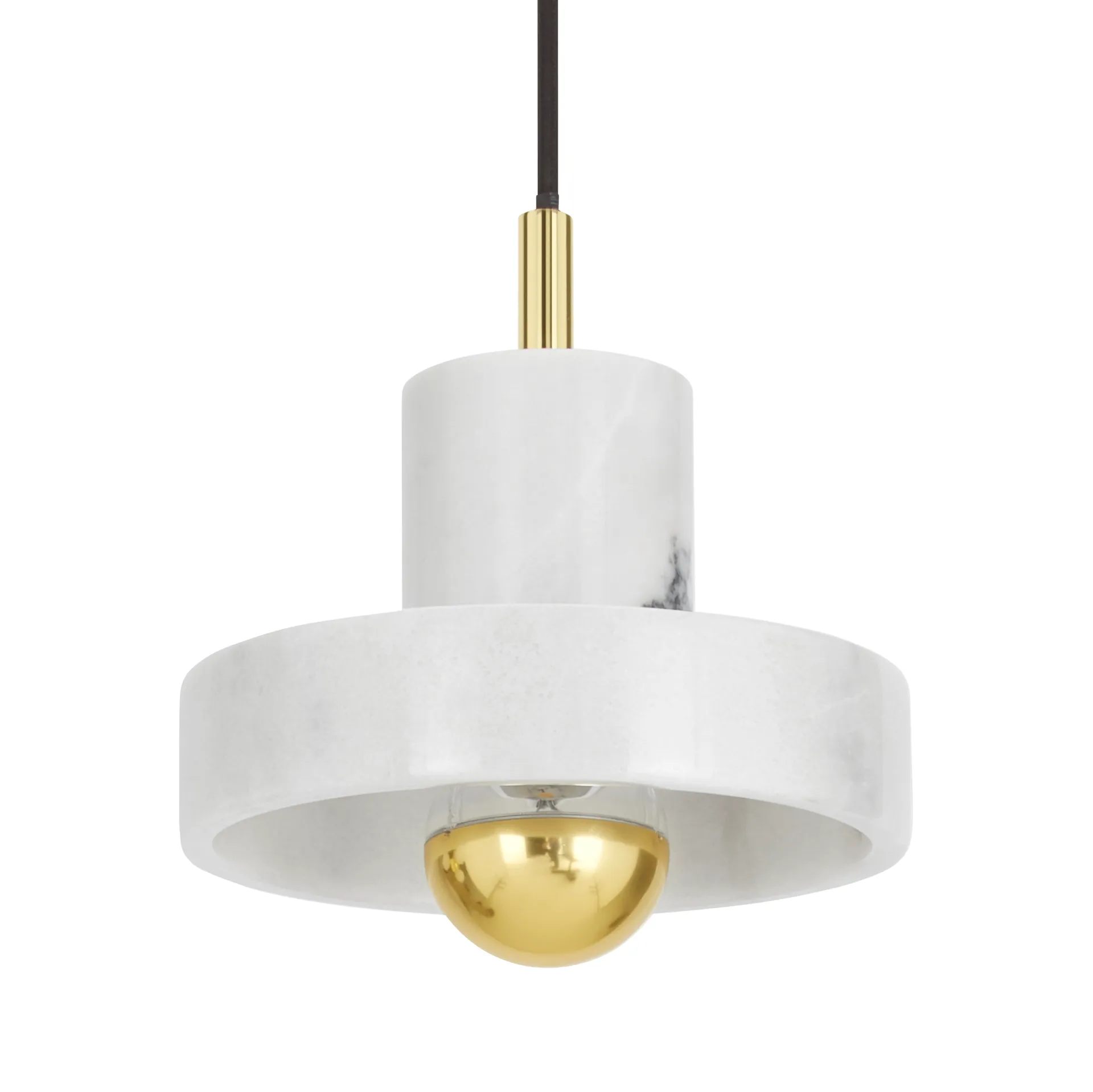 Lampada a sospensione Stone, Marmo bianco Tom Dixon