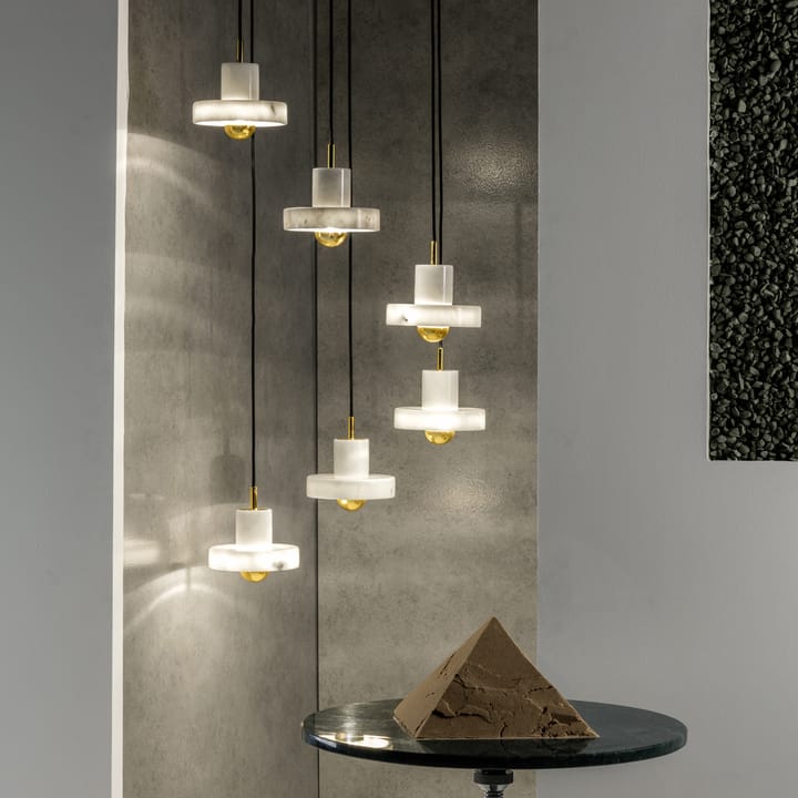 Lampada a sospensione Stone, Marmo bianco Tom Dixon