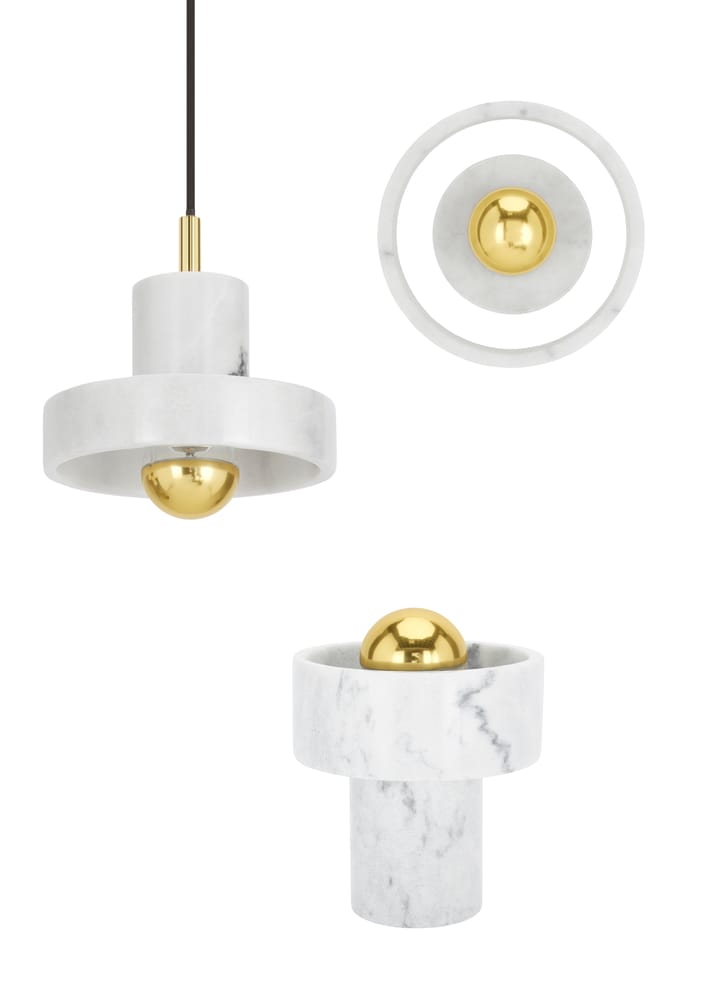Lampada a sospensione Stone, Marmo bianco Tom Dixon