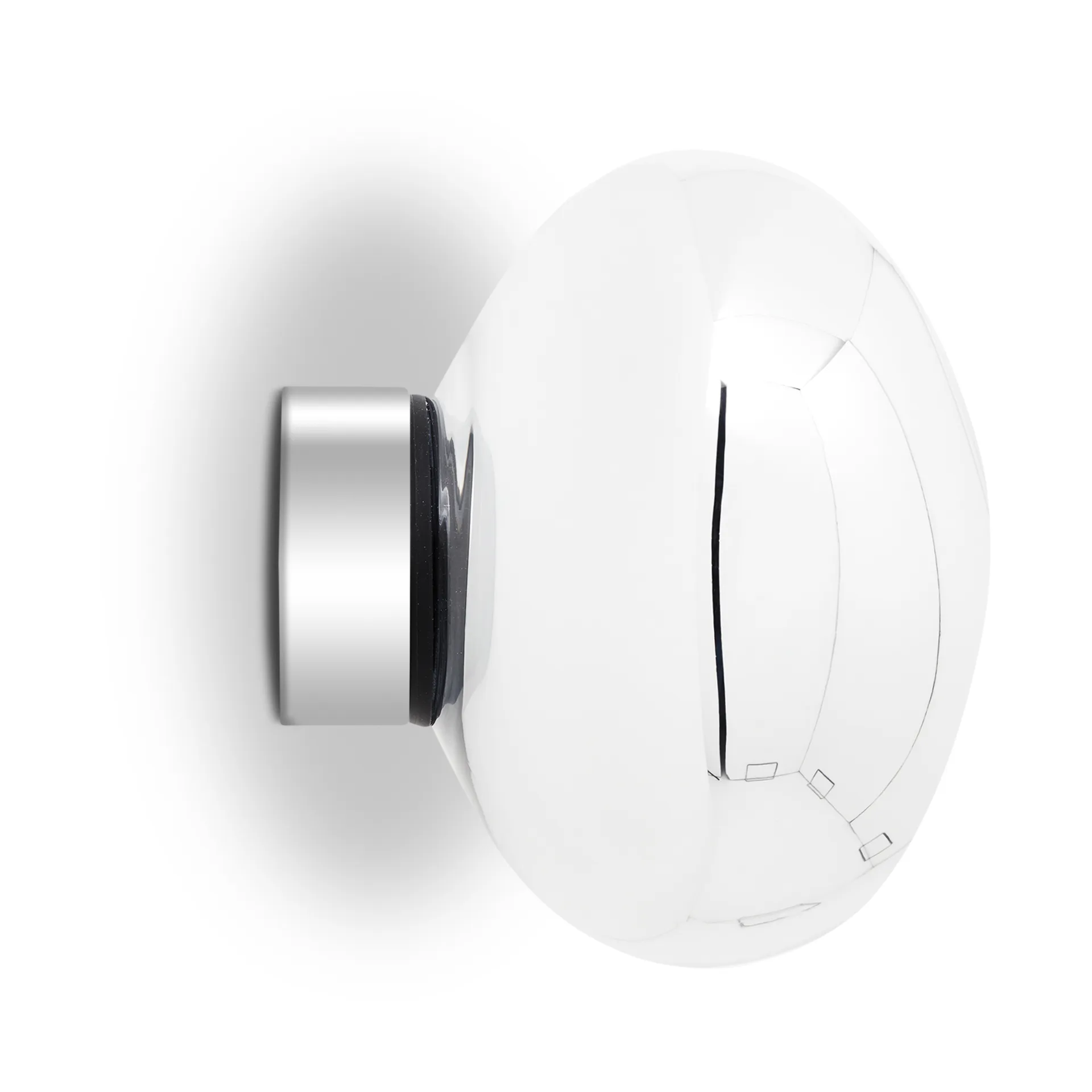 Lampada da parete Melt Surface mini LED 30 cm, Argento Tom Dixon