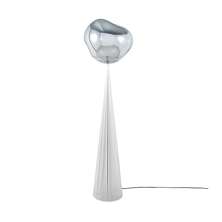 Lampada da pavimento LED Melt Cone grassa 174,5 cm - Argento-argento - Tom Dixon