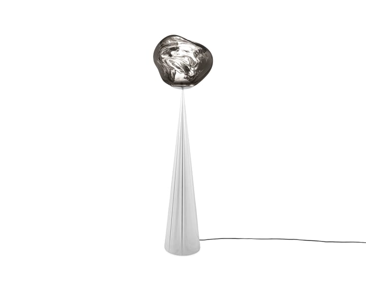 Lampada da pavimento LED Melt Cone grassa 174,5 cm, Argento-argento Tom Dixon